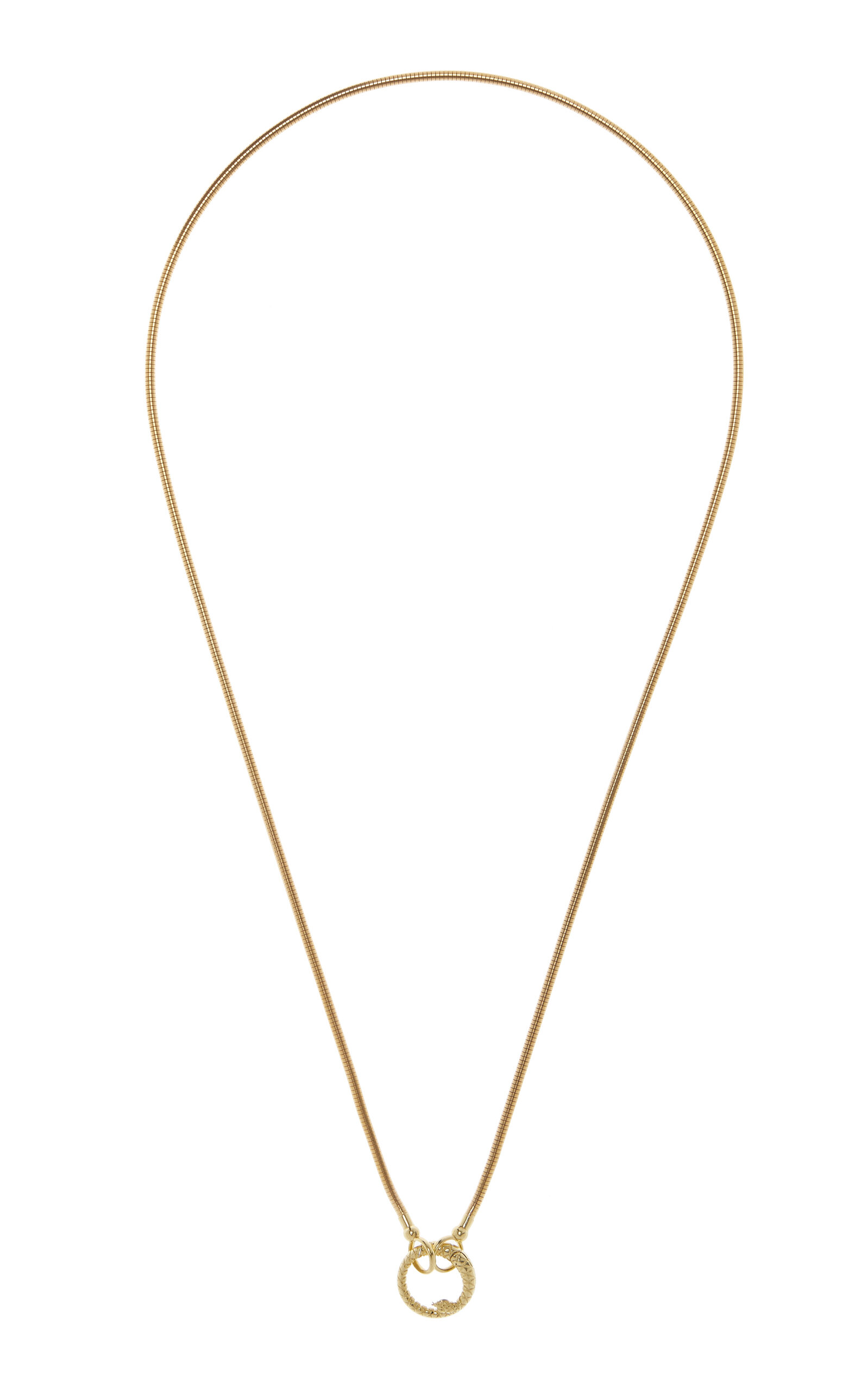Jenna Blake Women's 18K Gold Snake Clasp Chain Necklace