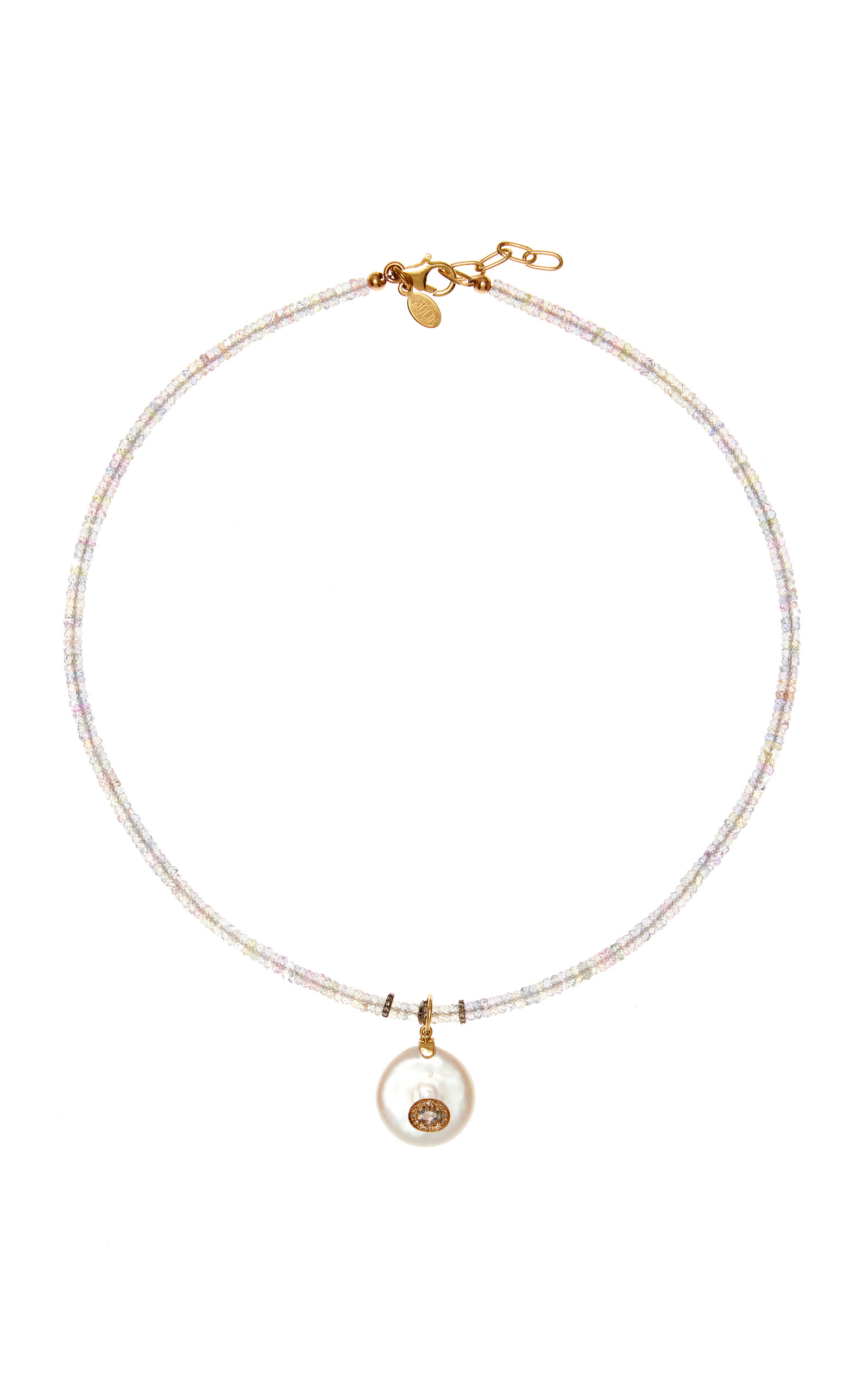 Joie Digiovanni Sorbet Sapphire; Pearl Necklace In Blue