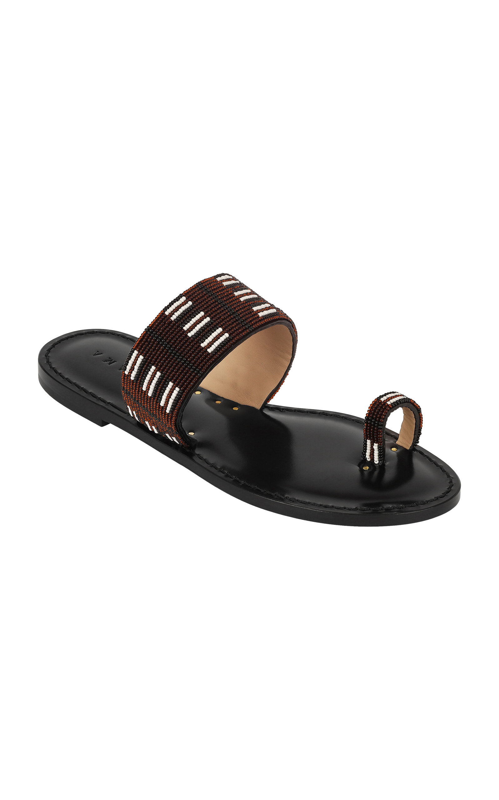 Amanu Women's Exclusive Shela Dash & Dot Sandals In Brown