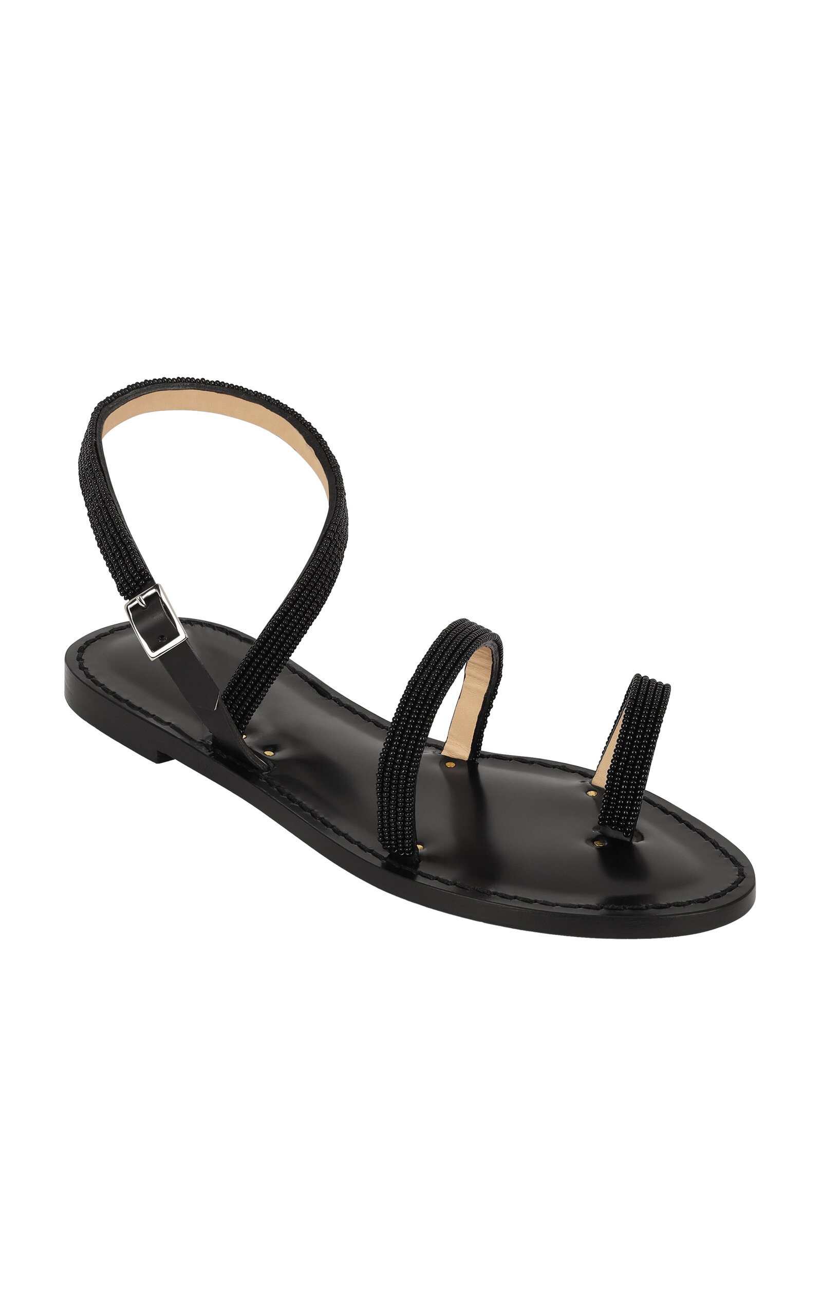 Amanu Women's Exclusive Nakuru Beaded Sandals In Black