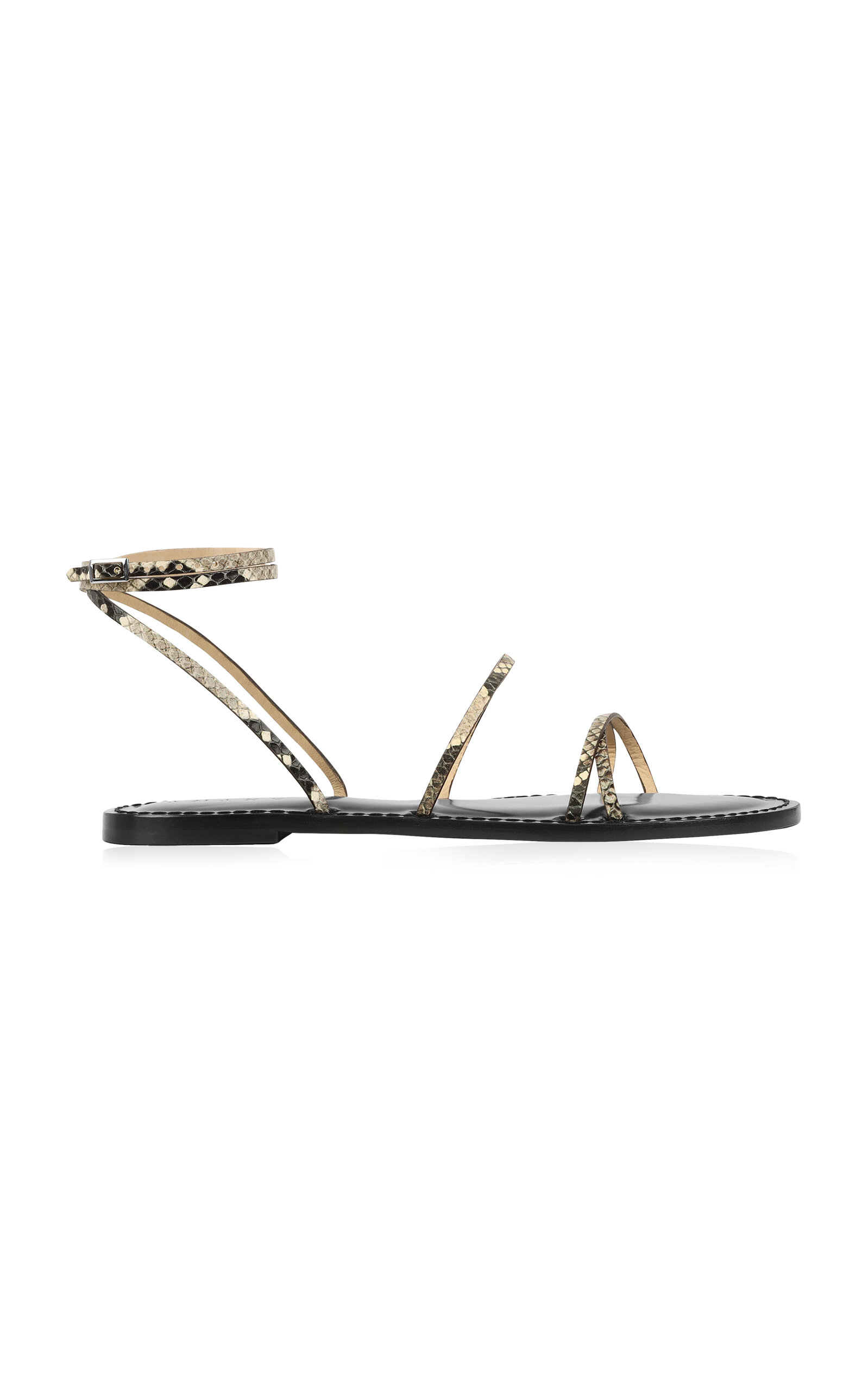 Amanu Women's The Constantia Python Leather Sandals