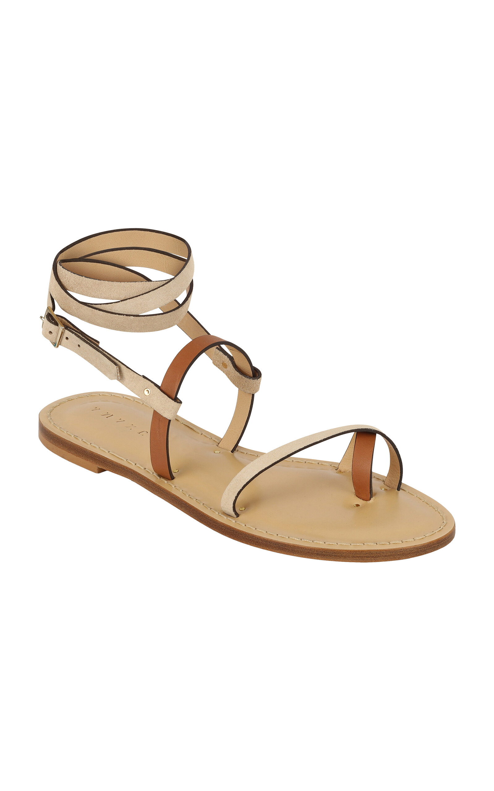 Amanu Women's Exclusive Marrakech Suede Sandals In Neutral