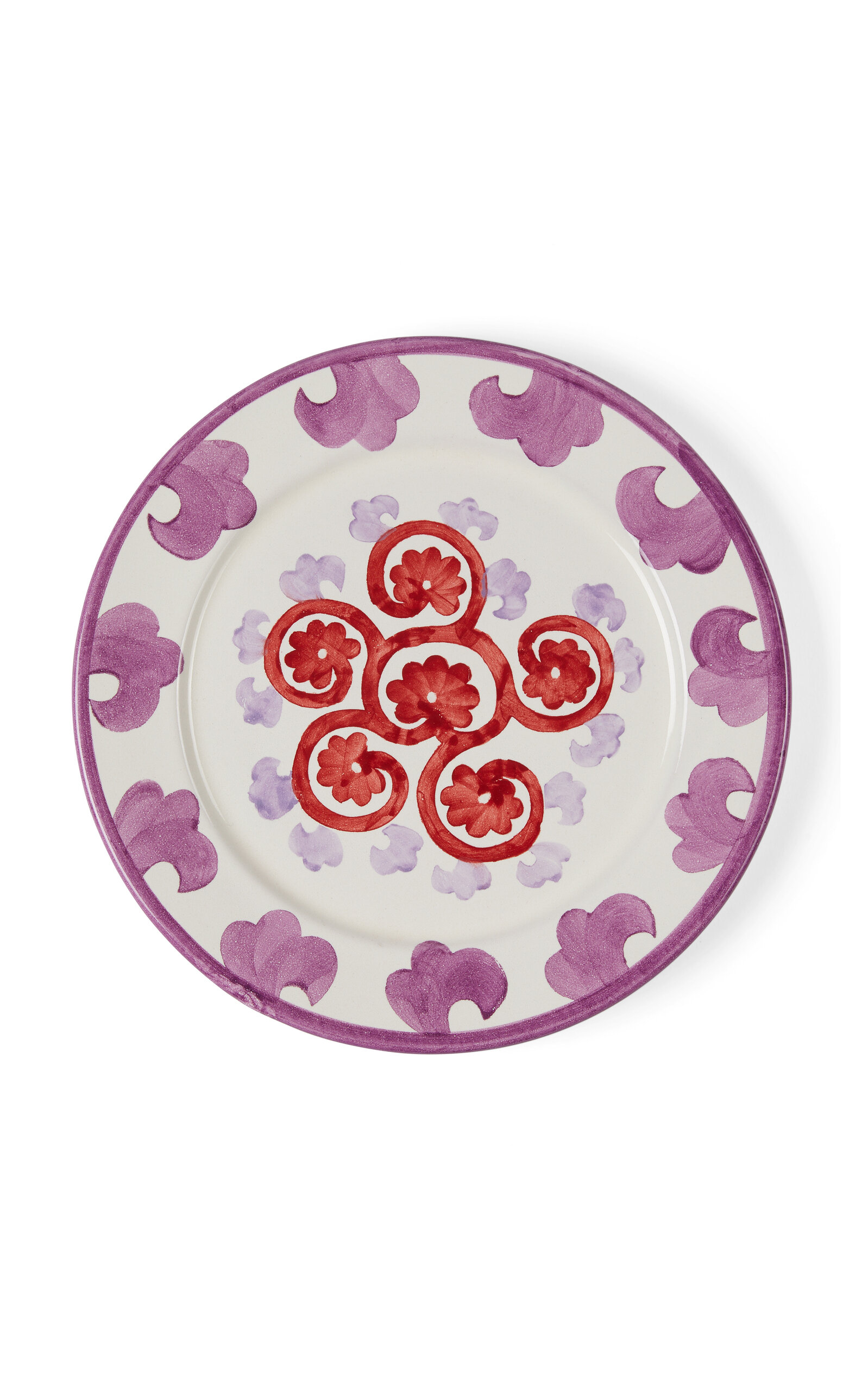 Emporio Sirenuse Flower Charger Plate In White