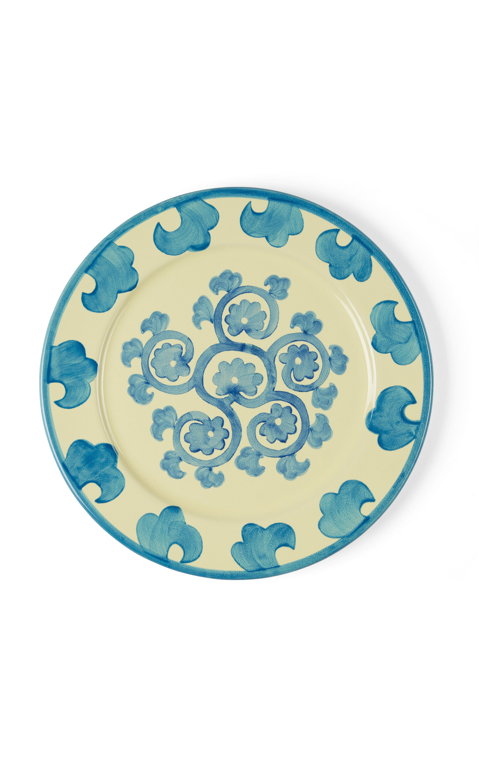 Emporio Sirenuse Flower Charger Plate In Multi