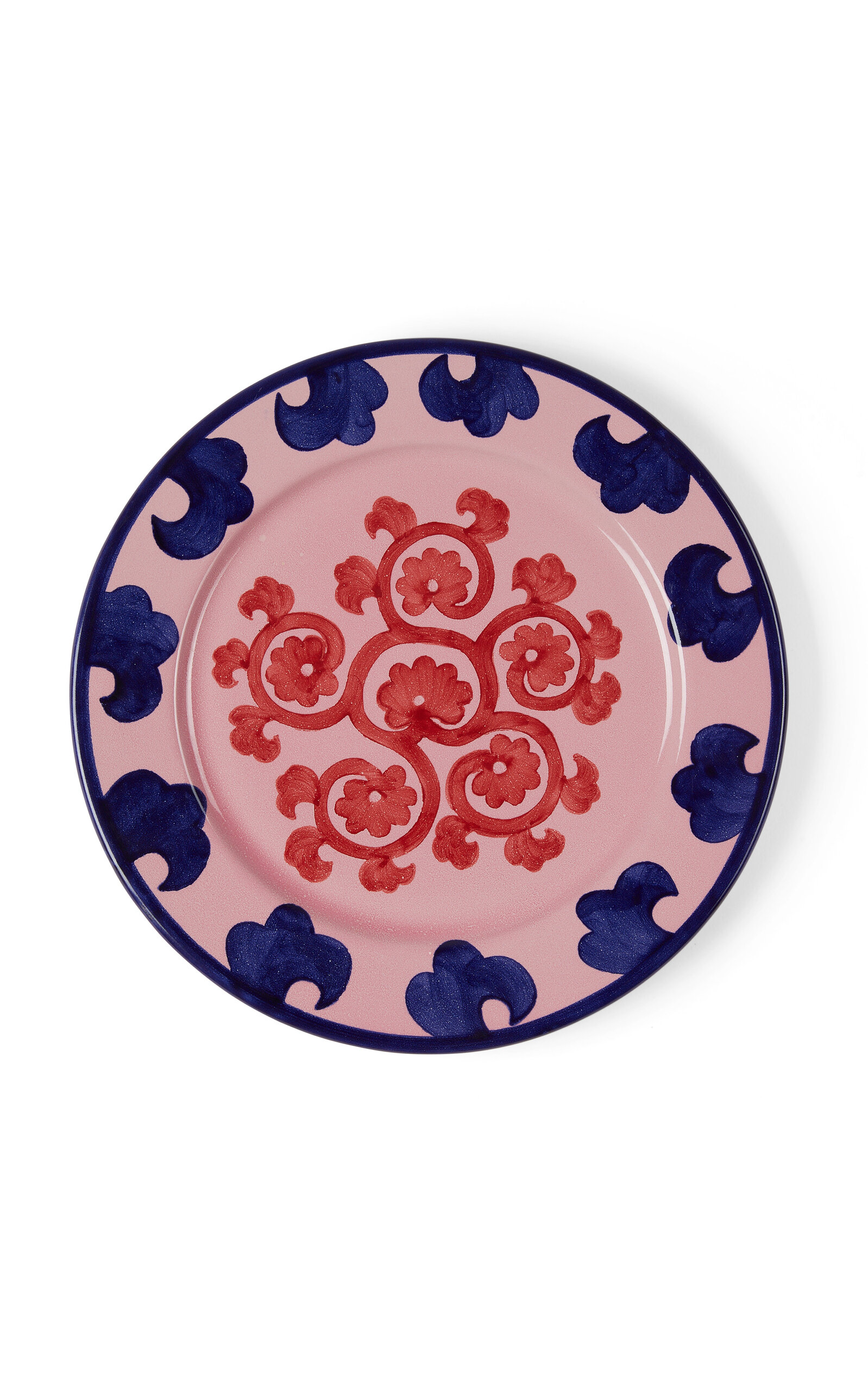 Emporio Sirenuse Flower Charger Plate In Pink