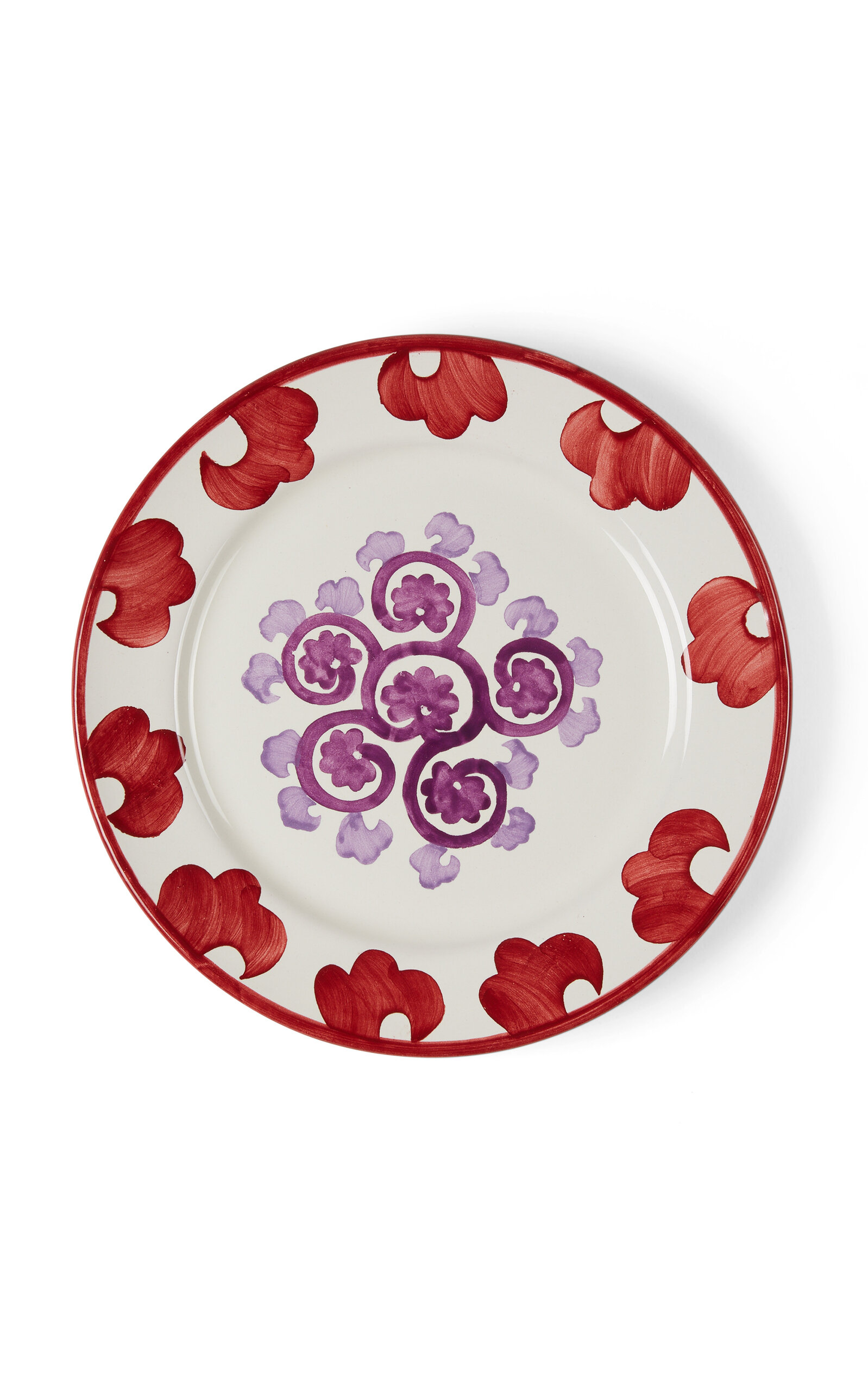 Emporio Sirenuse Flower Dinner Plate In White