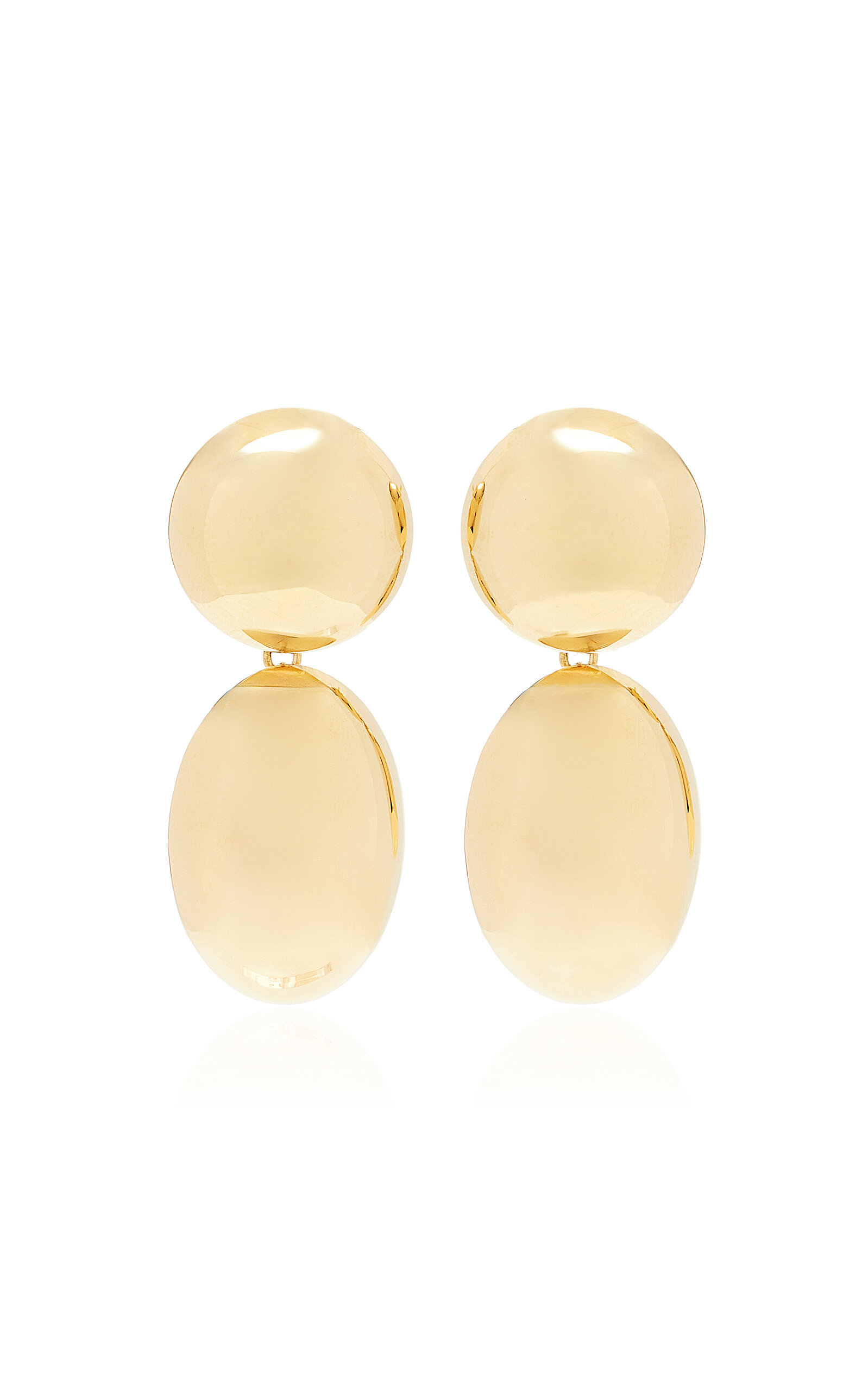 Lie Studio The Klara 18k Gold-plated Earrings In Gold