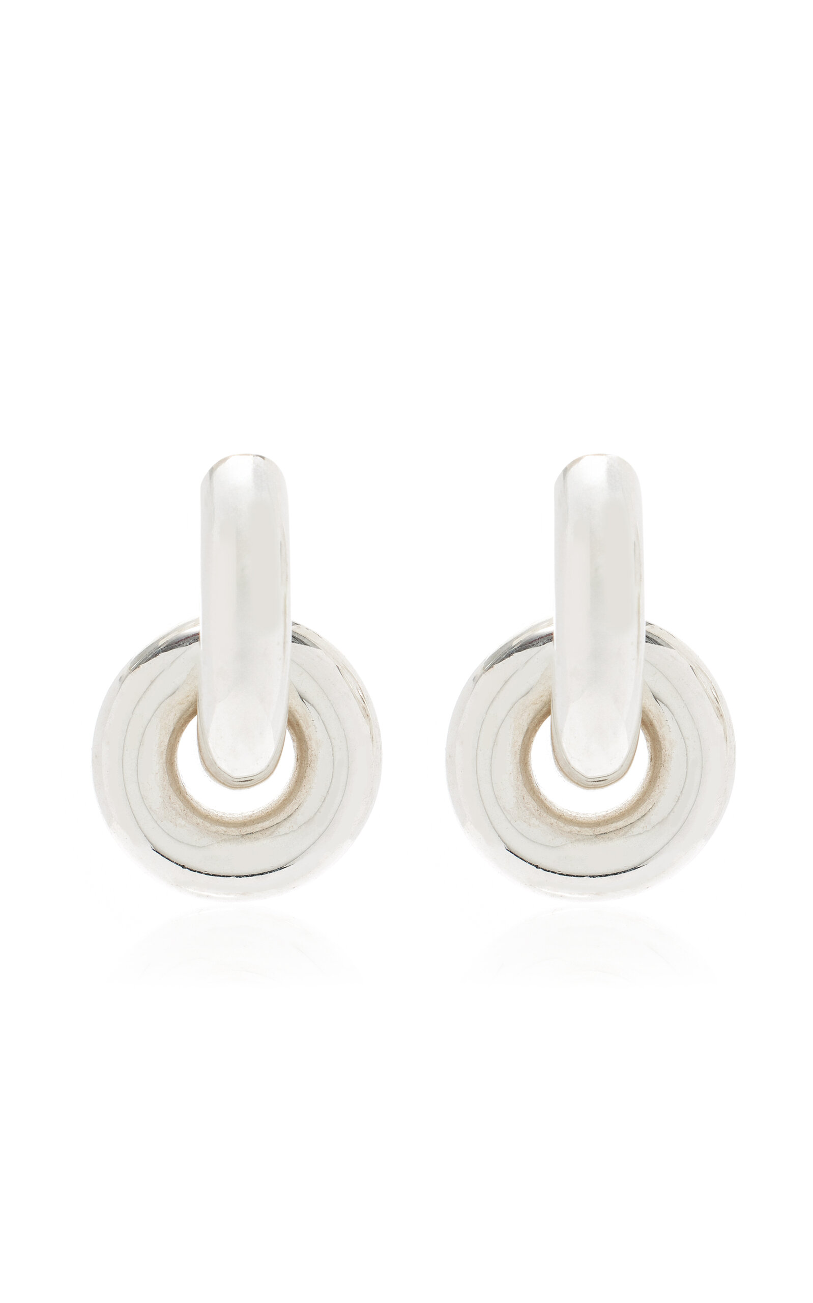 Lie Studio The Esther Silver-plated Earrings In Silver