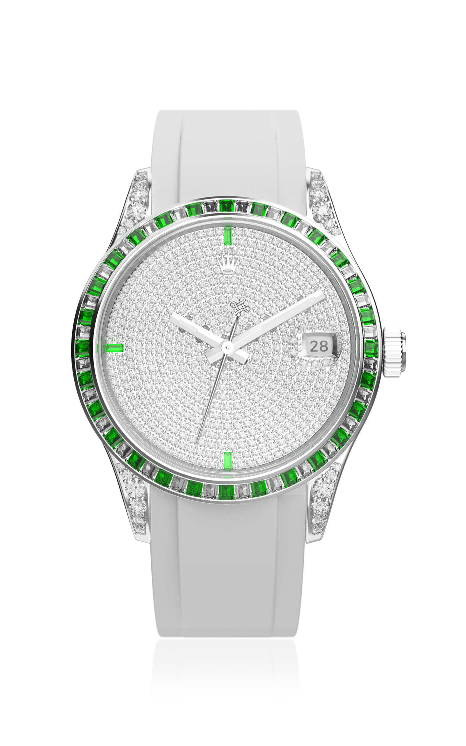 Rolex Reflekt Date Just Roulette Diamond Watch