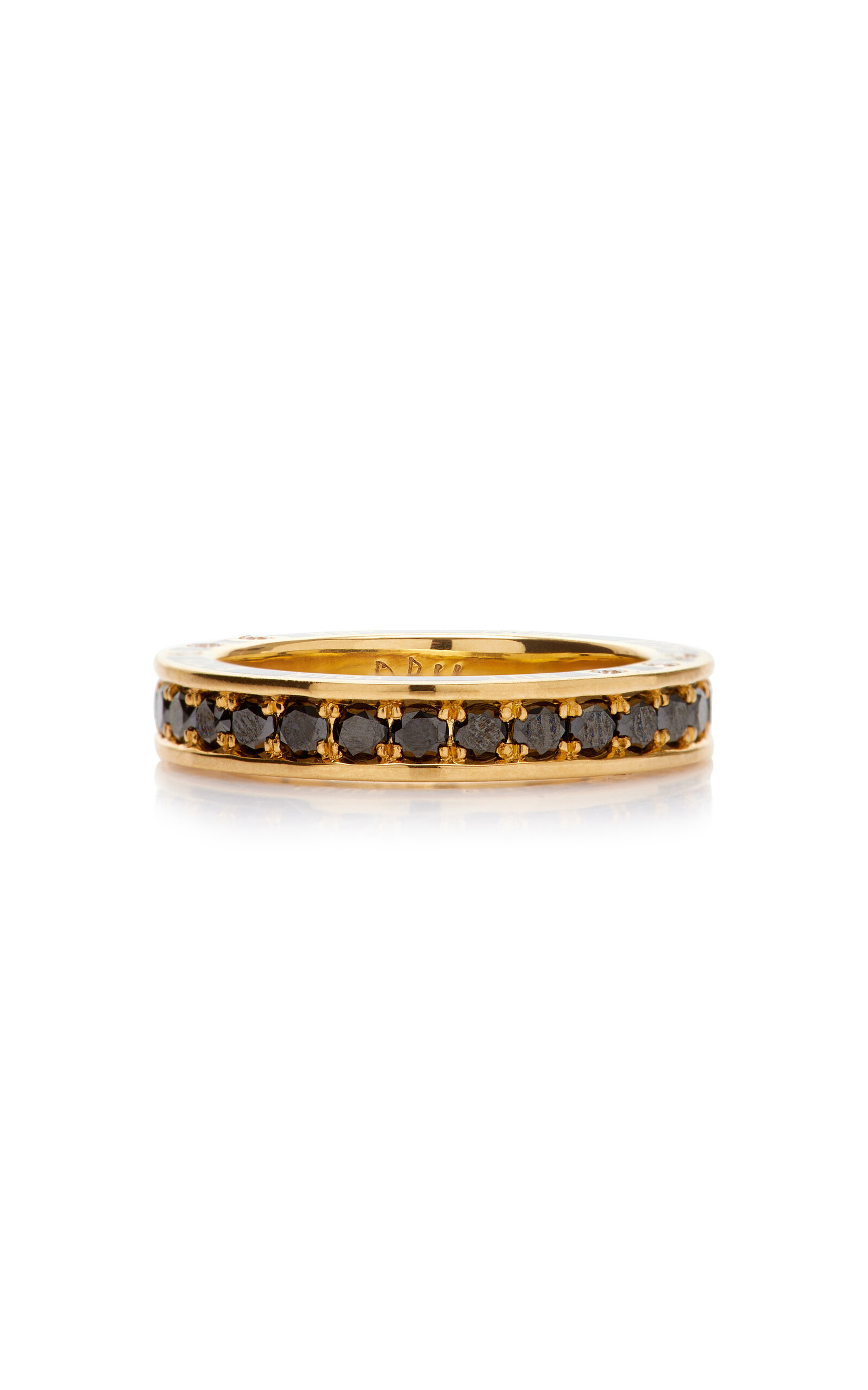 Dru Women's Not Your Bitch 14k Yellow Gold Diamond Ring In Black