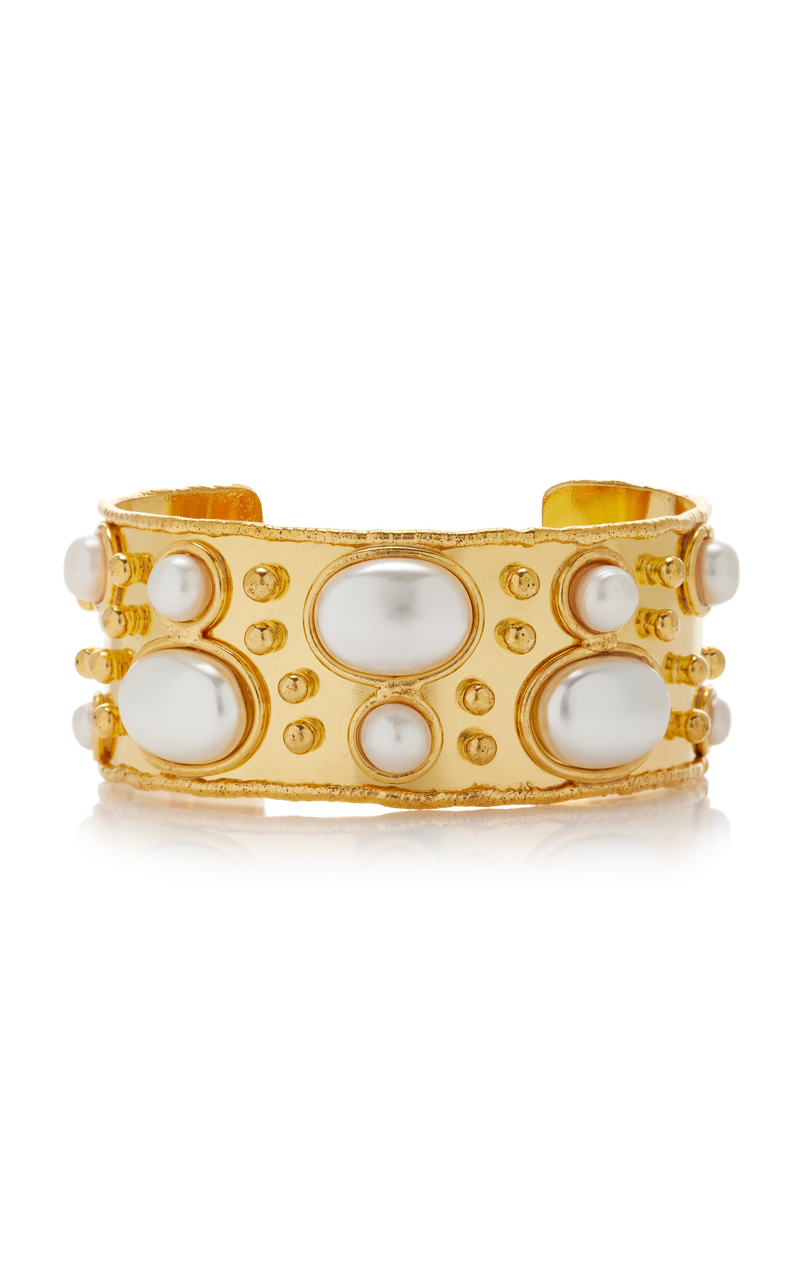Sylvia Toledano Byzantine 22k Gold-plated Pearl Cuff