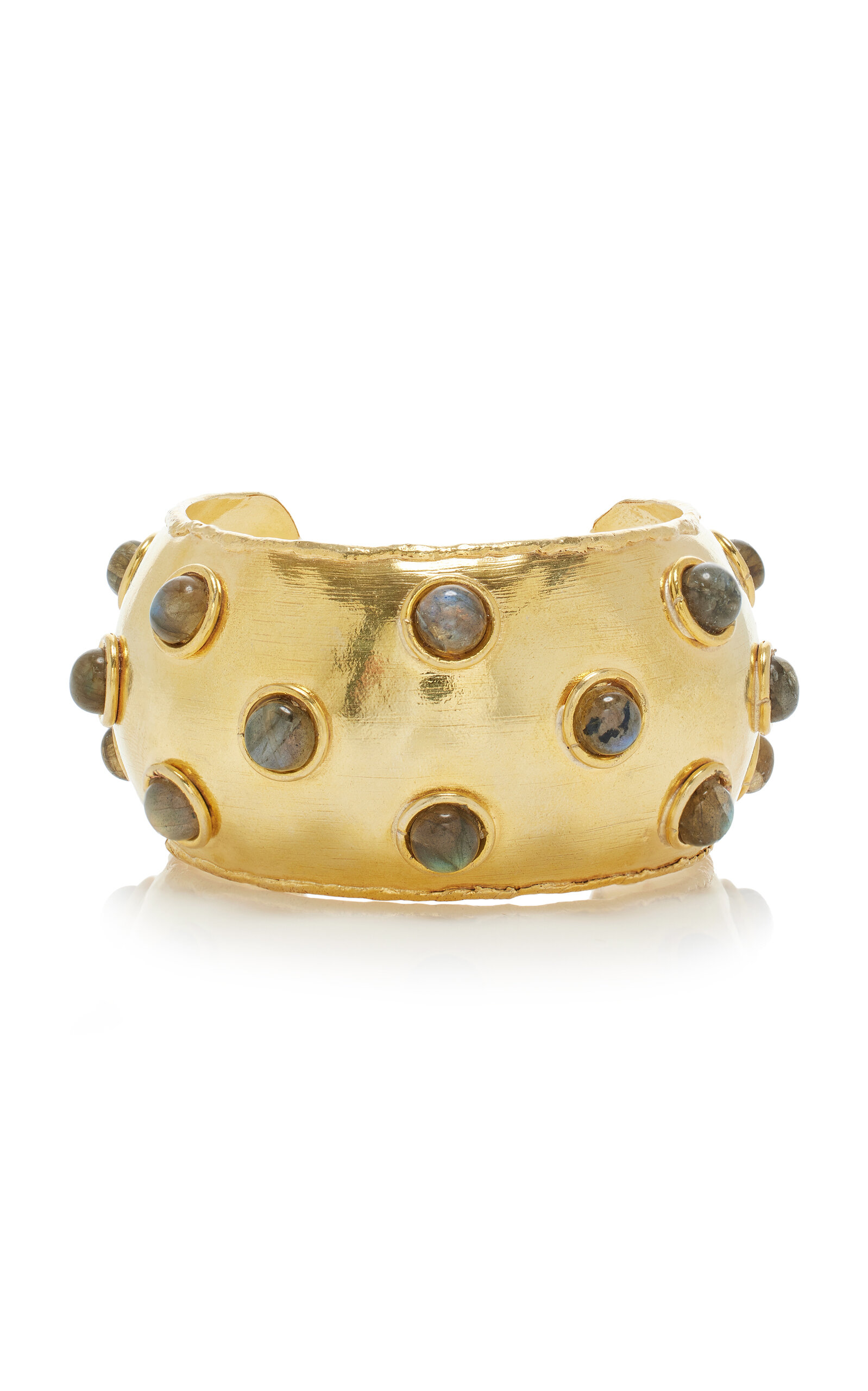 Sylvia Toledano 22K Gold-Plated Labradorite Déesse Cuff - Grey - OS - Moda Operandi