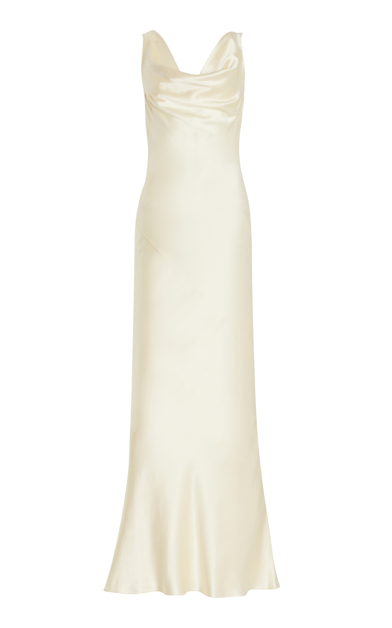 Cowl Satin Dress