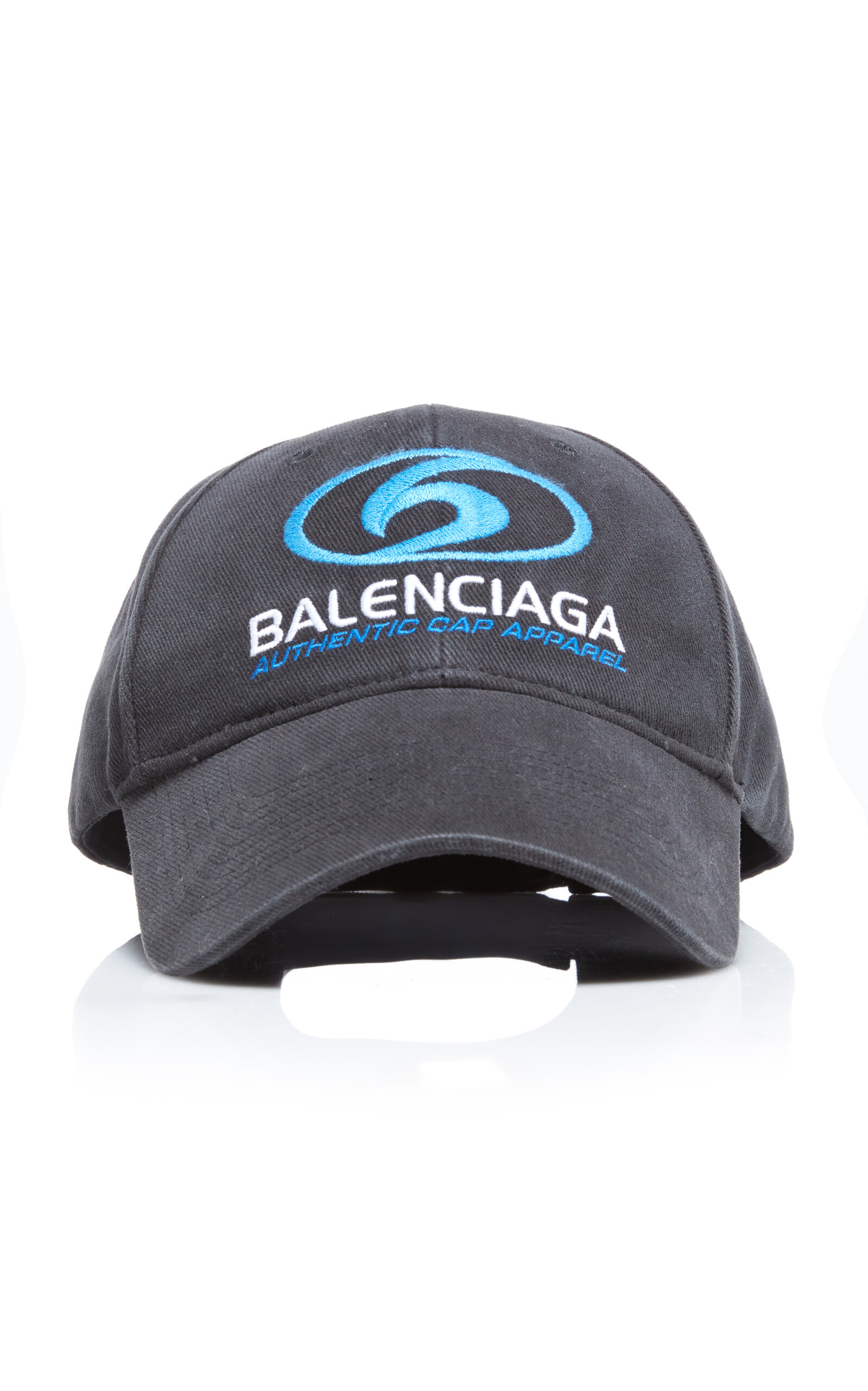 Shop Balenciaga Surfer Logo-embroidered Cotton Baseball Cap In Black