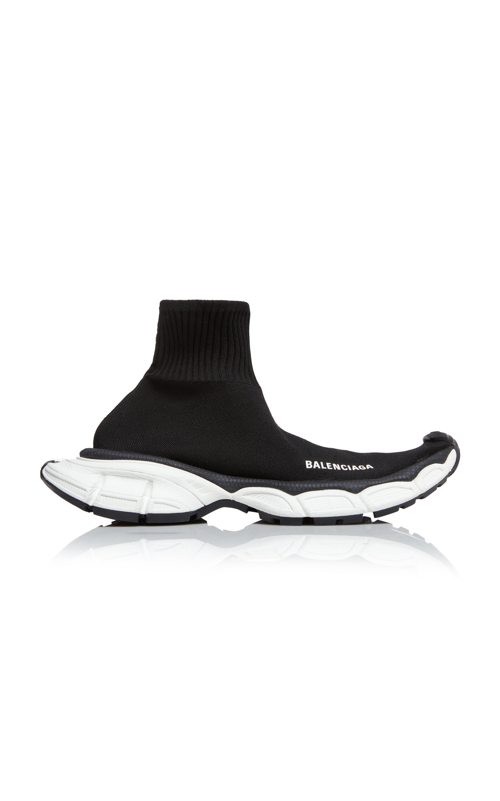 Shop Balenciaga 3xl Knit Sneakers In Black