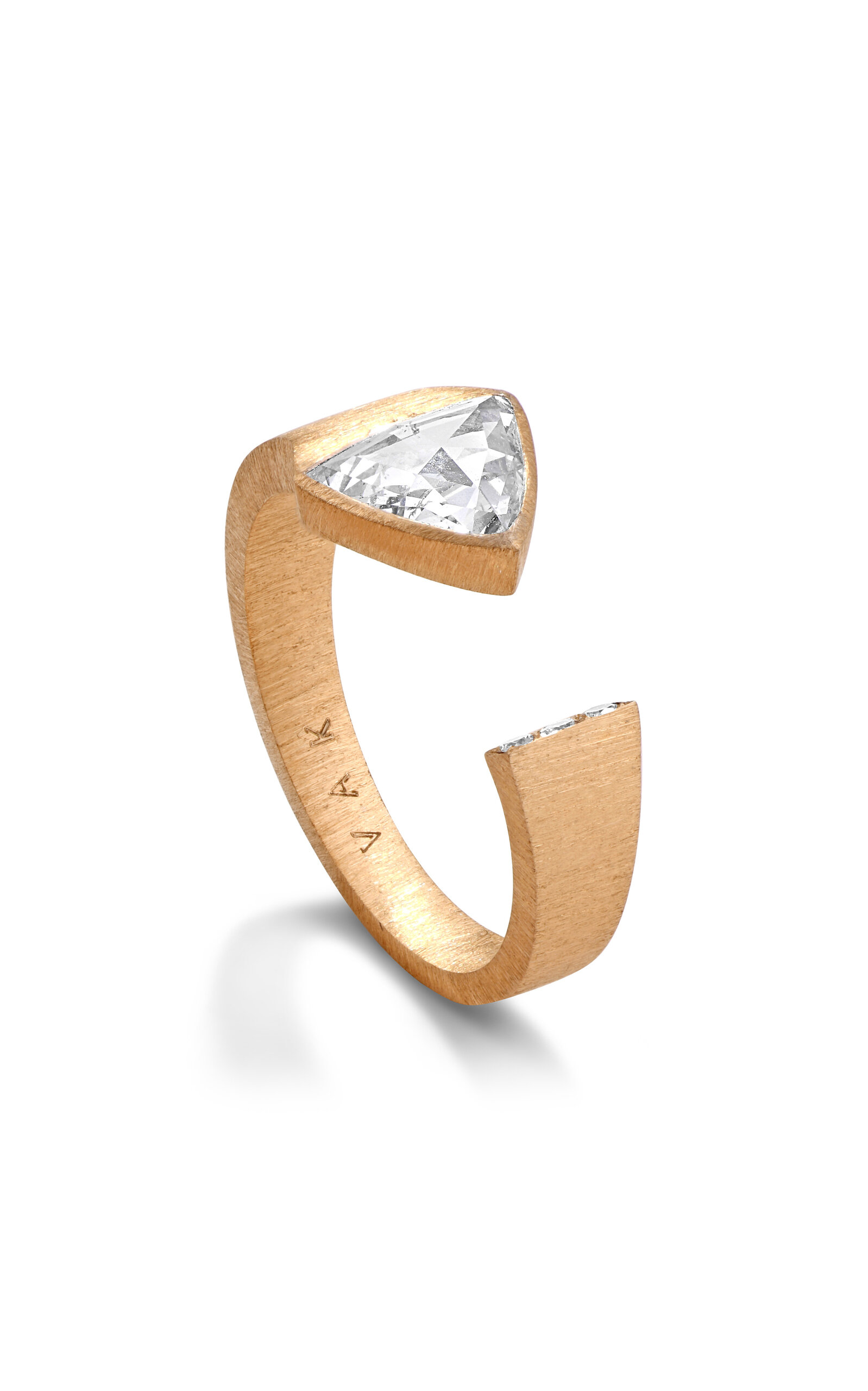 Vak 18k Yellow Gold Architectural Splendor Diamond Ring
