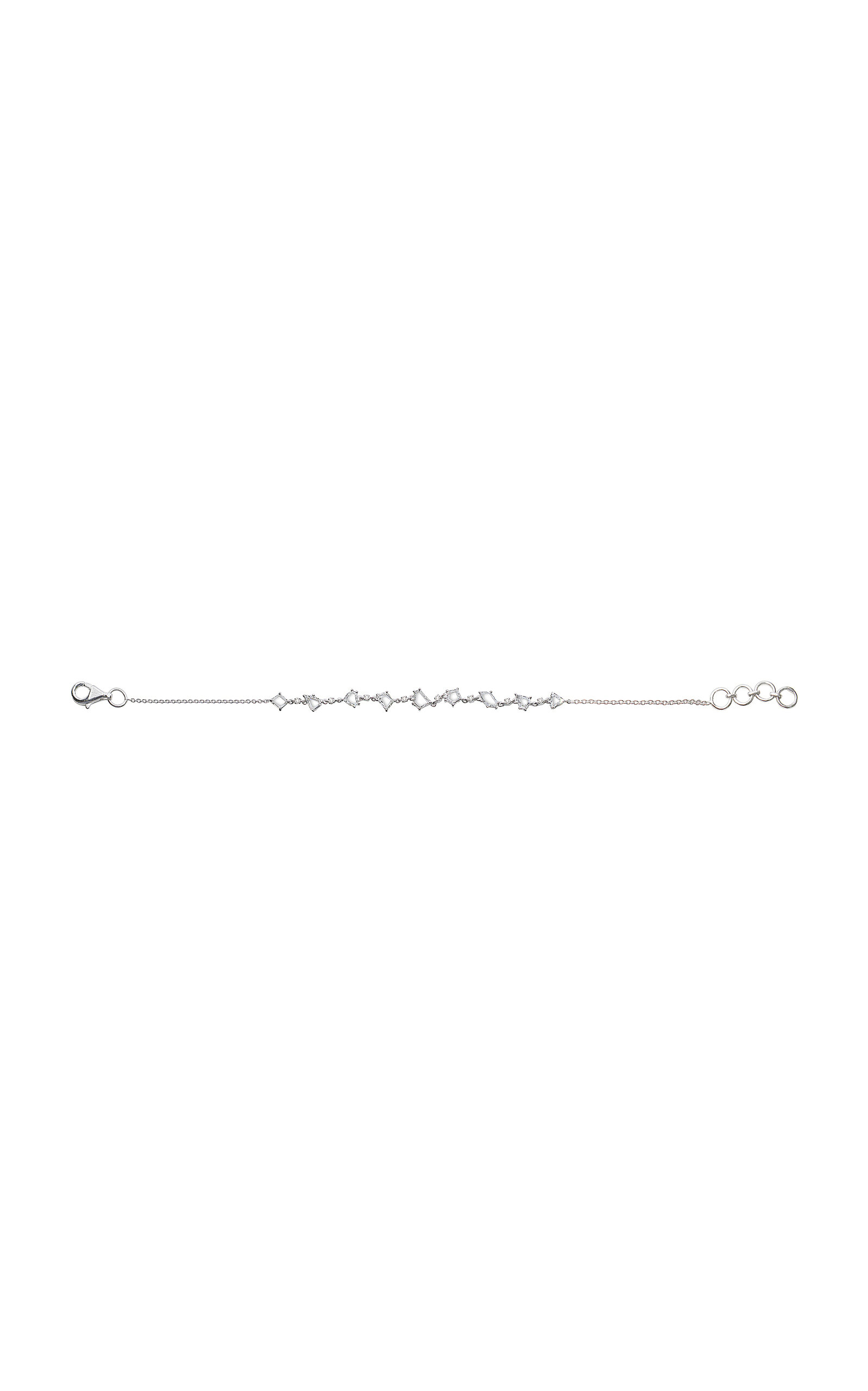 Vak 18k White Gold The Portrait Diamond Bracelet