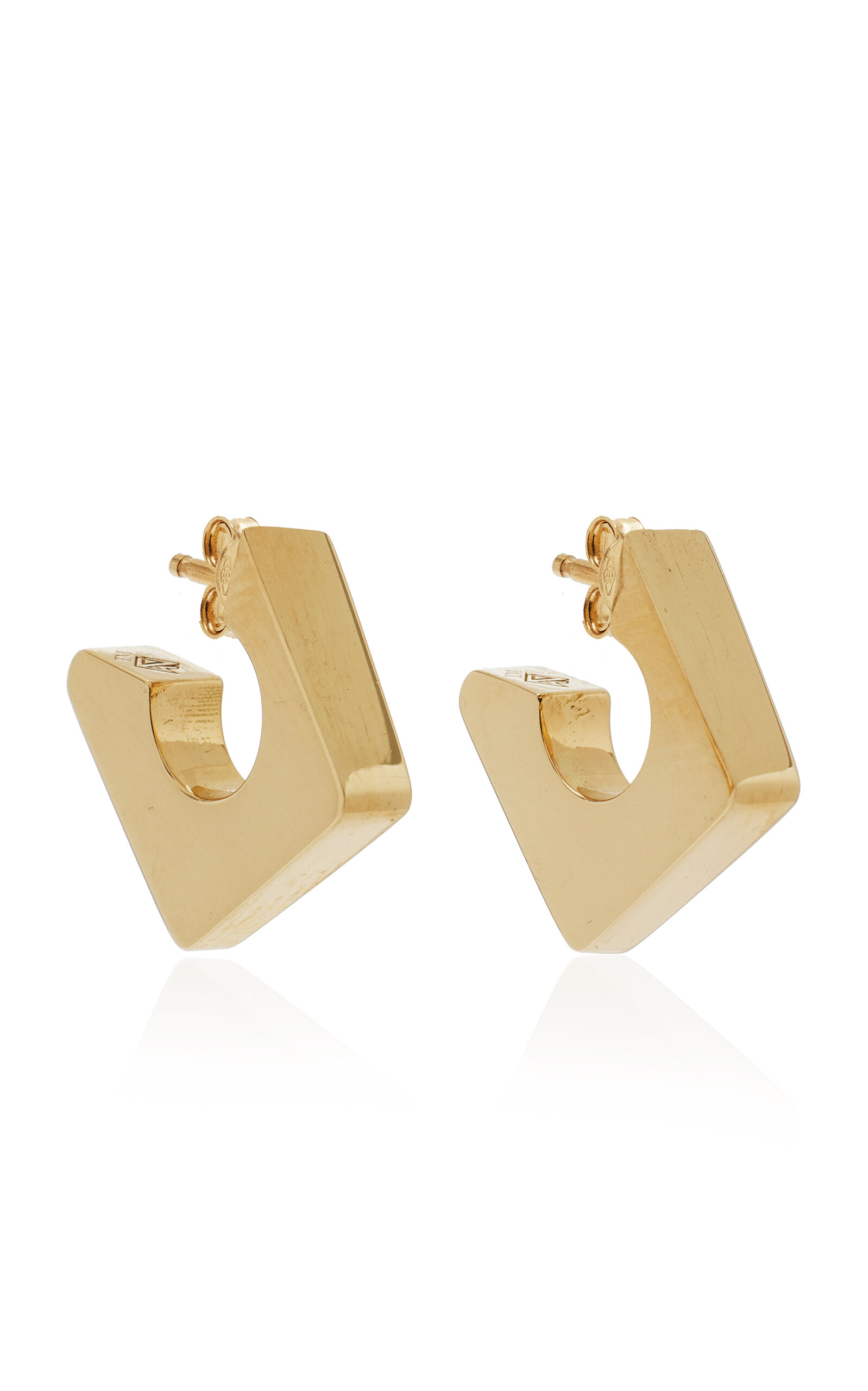 18K Yellow Gold Small Blocco Earrings