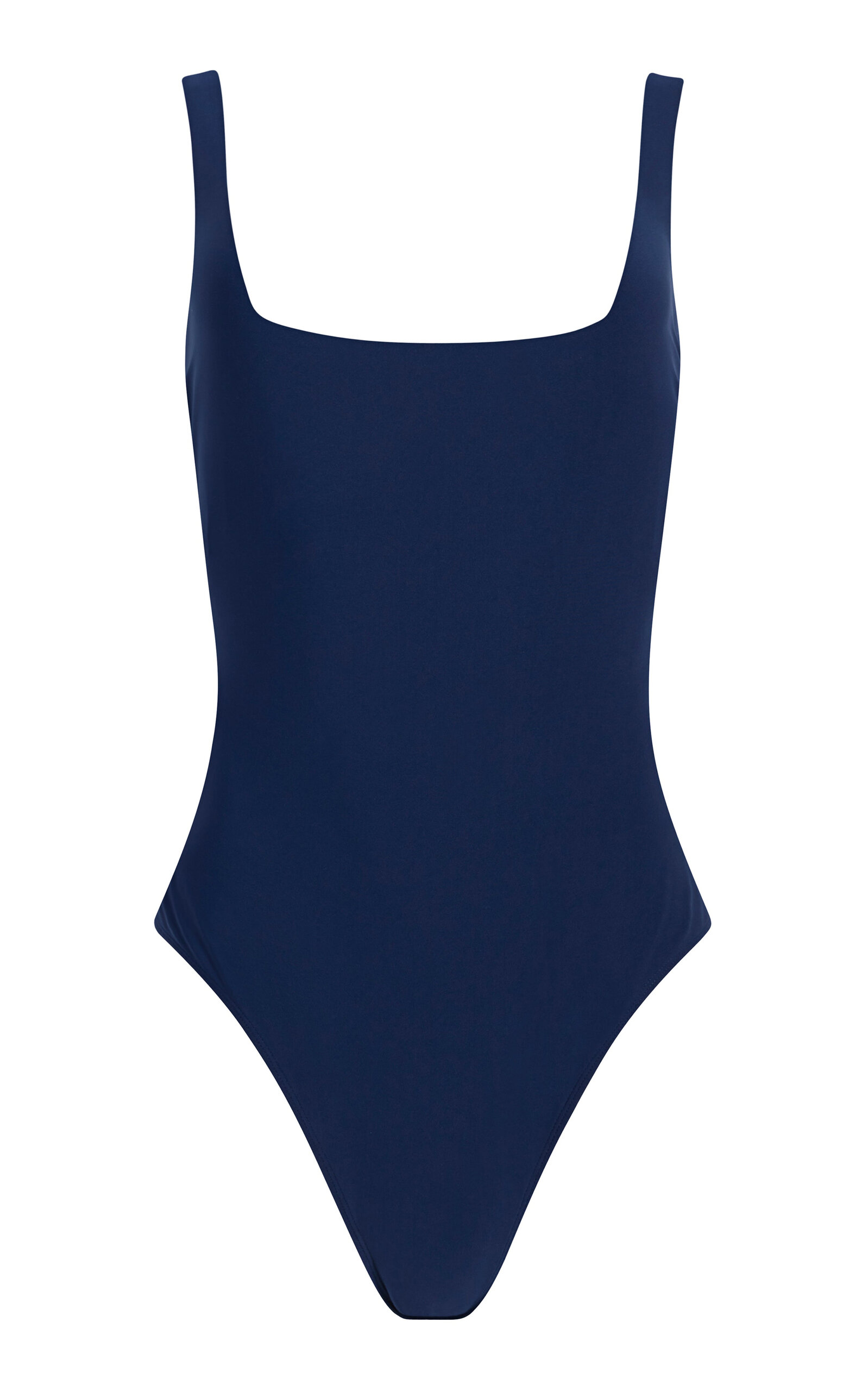 STYLEST SCULPTING SQUARE-NECK ONE-PIECE SWIMSUIT