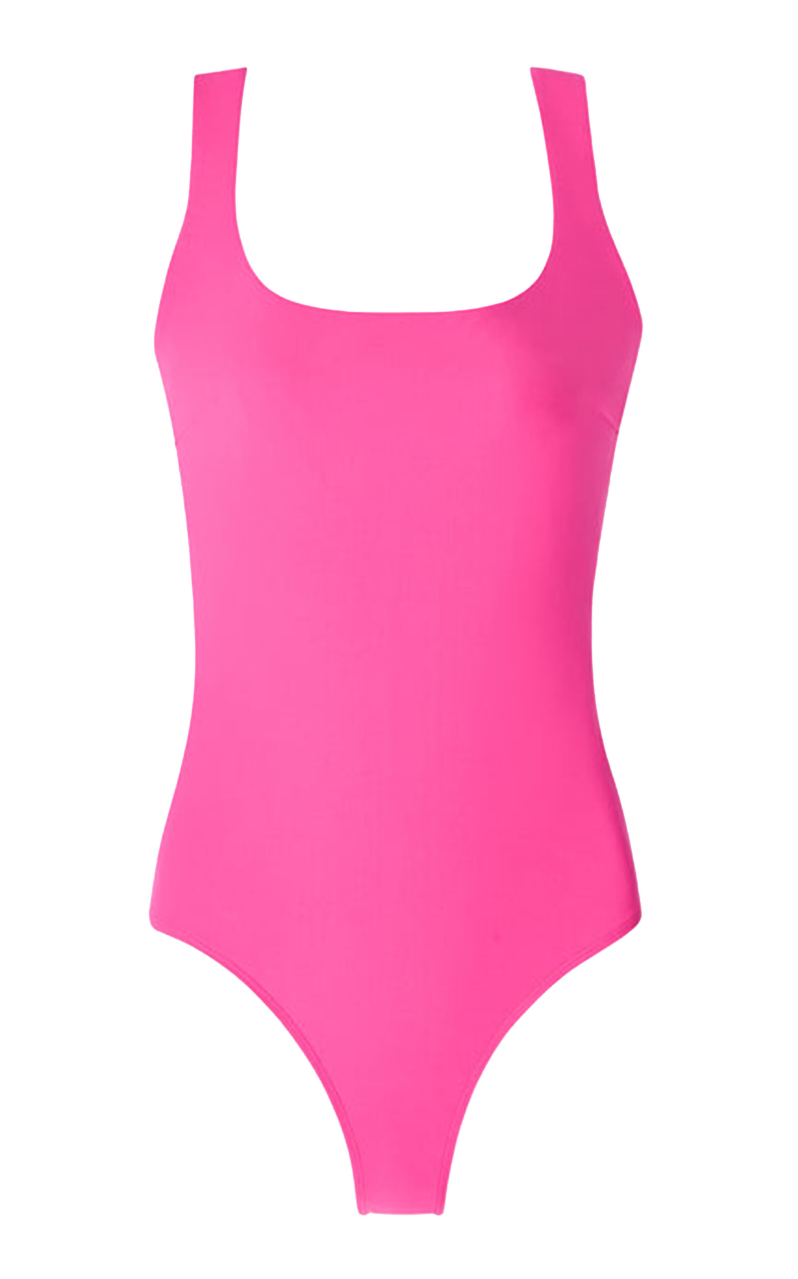 Stylest Sculpting Square-neck One-piece Swimsuit In Fuchsia
