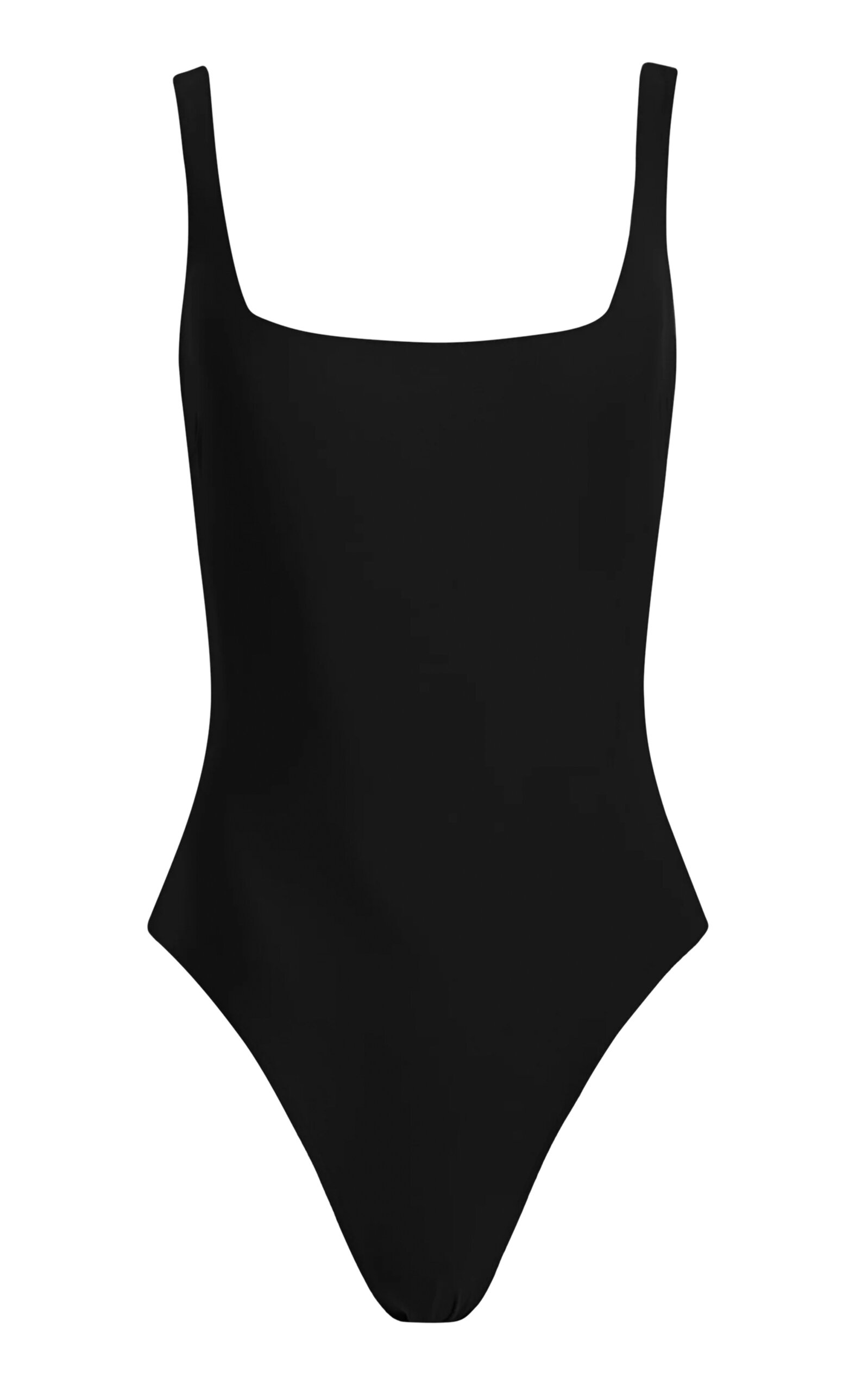 Shop Stylest Sculpting Square-neck One-piece Swimsuit In Black