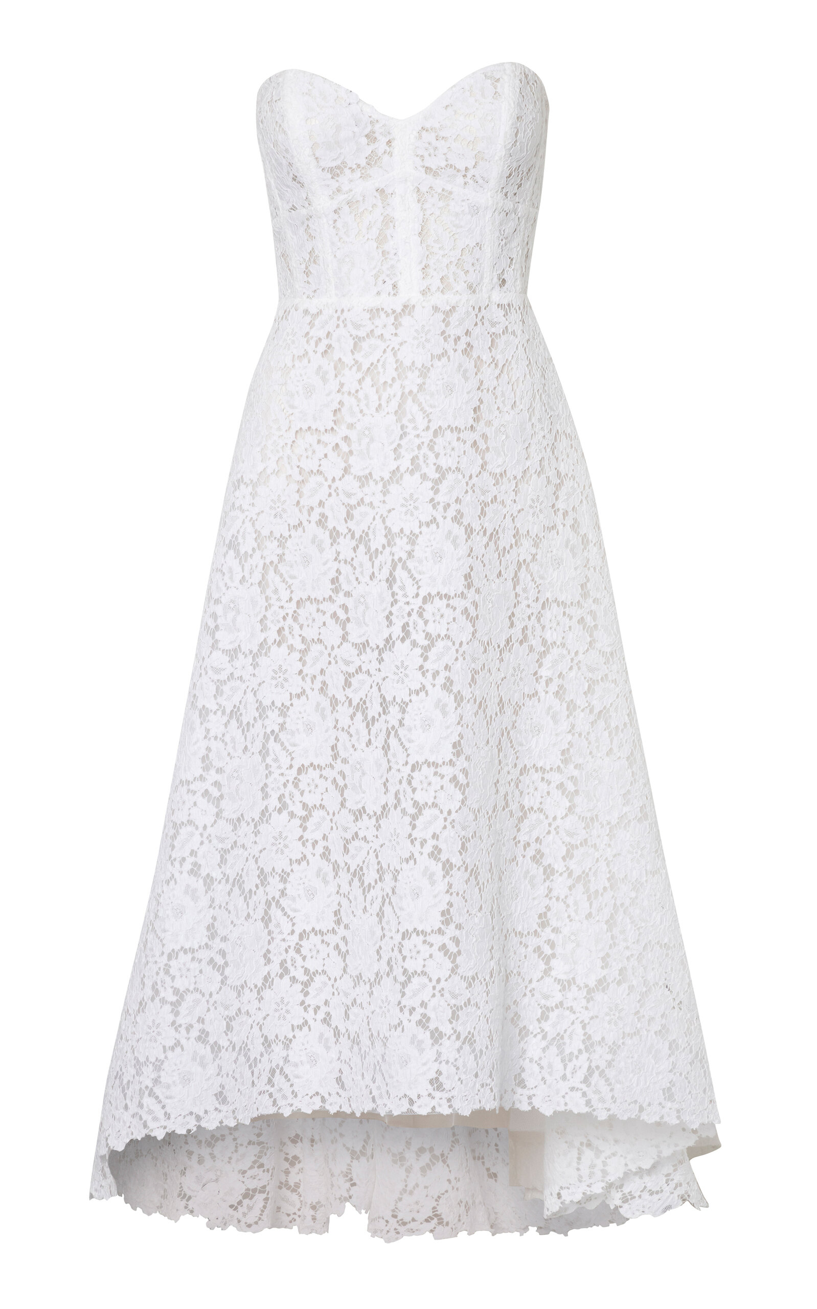 Francesca Miranda Maria Lace Corset Dress - White