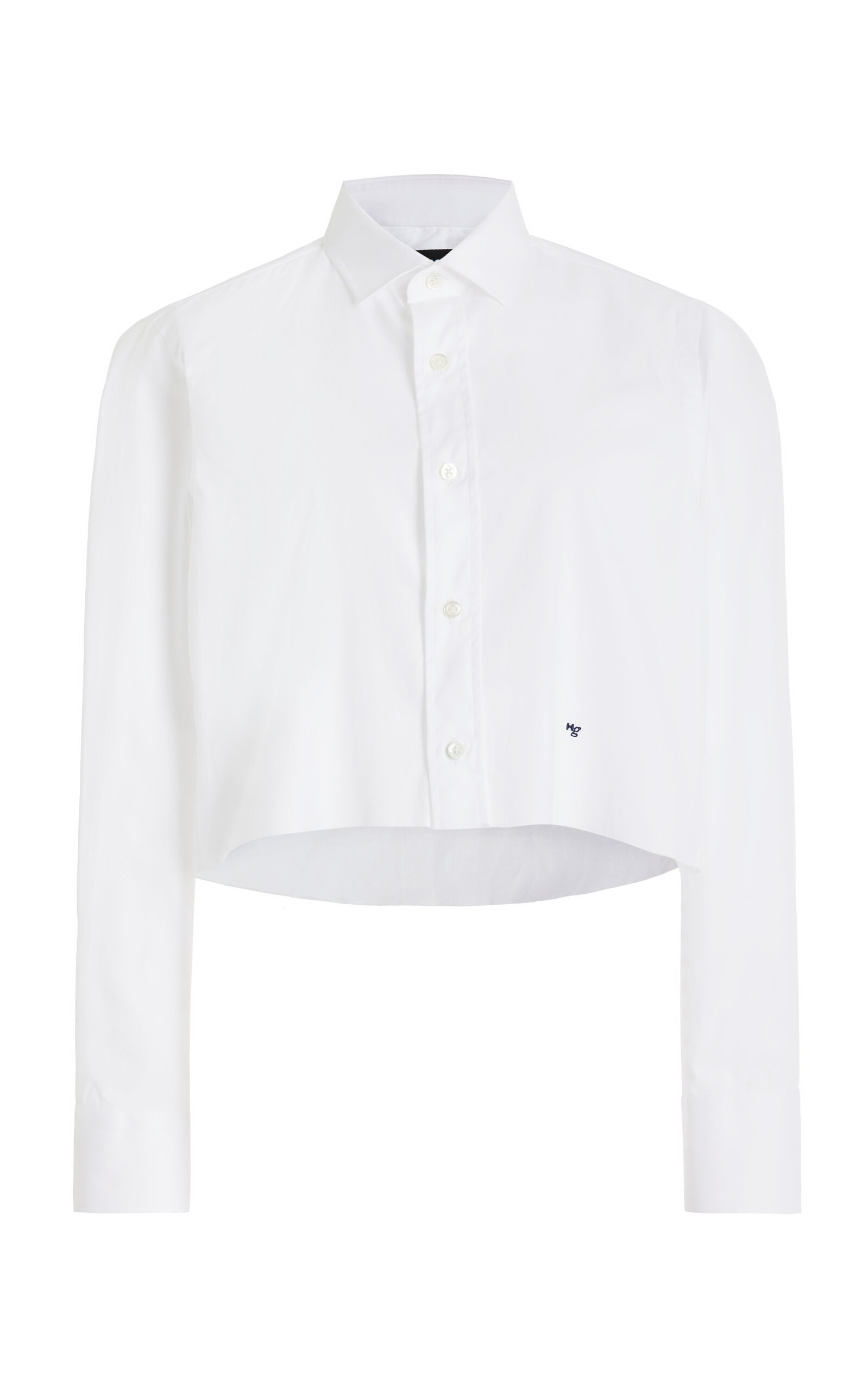 HOMMEGIRLS Cropped Cotton Shirt