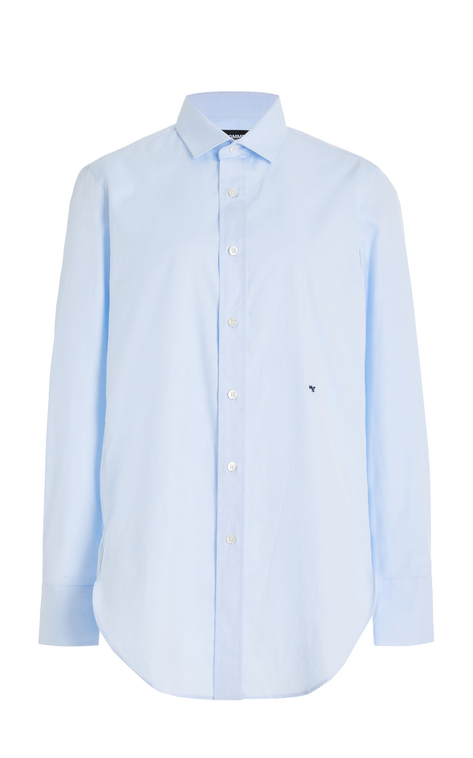 Shop Hommegirls Classic Cotton Shirt In Light Blue