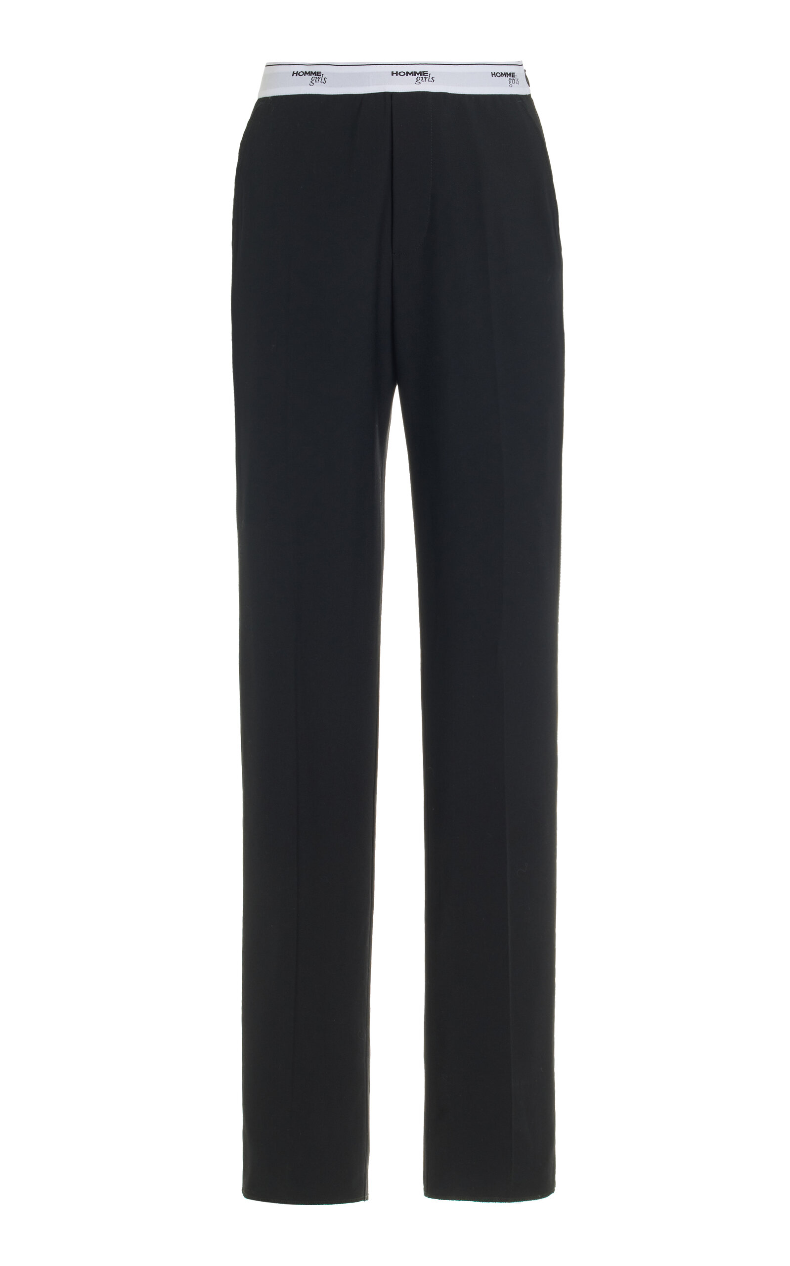 HOMMEGIRLS Classic Stretch-Wool Pants - Women's Clothing
