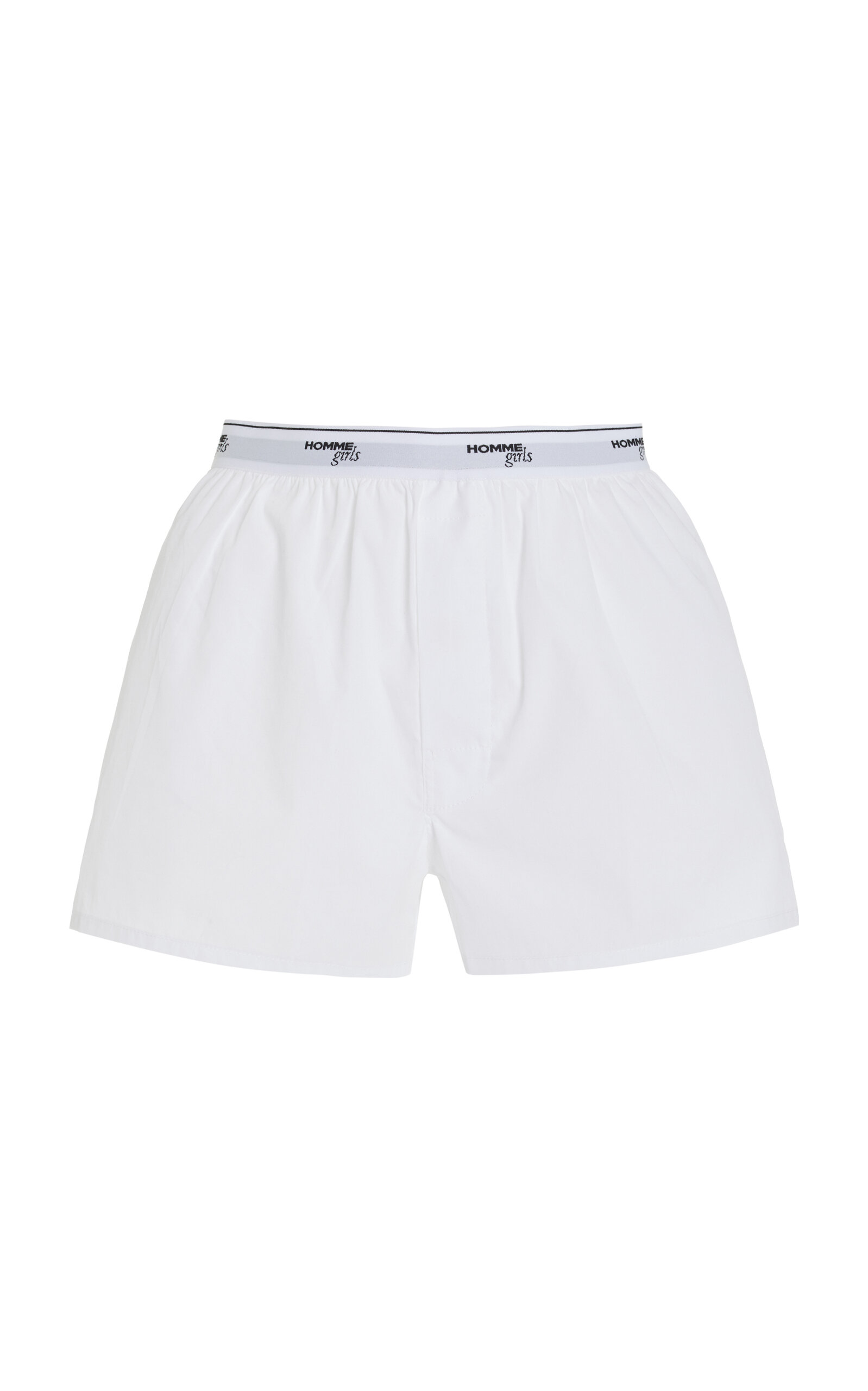 Hommegirls Cotton Boxers In White