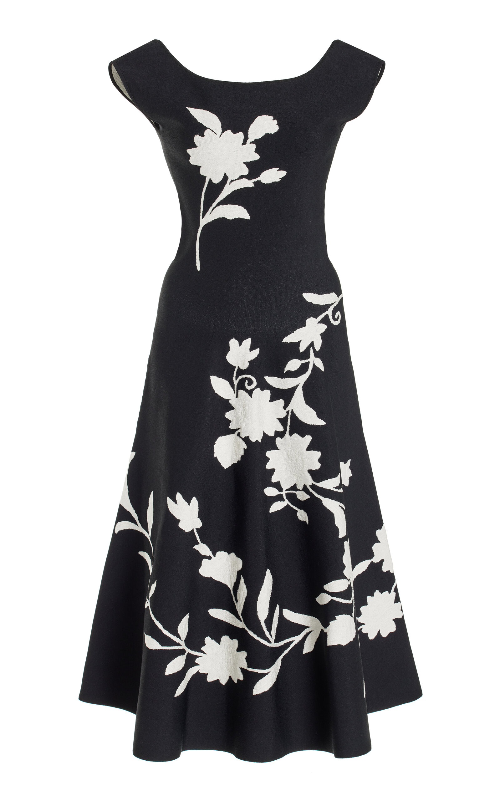 CAROLINA HERRERA KNIT MIDI DRESS