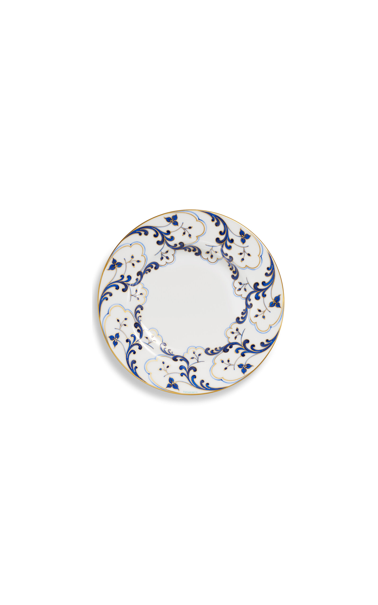 Tiffany & Co Valse Bleue Bone China Dessert Plate In Blue