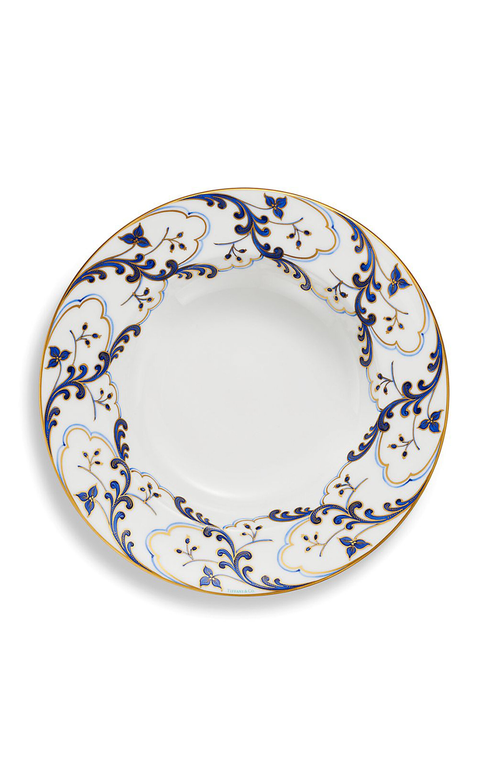 Tiffany & Co Valse Bleue Bone China Dinner Bowl In Blue
