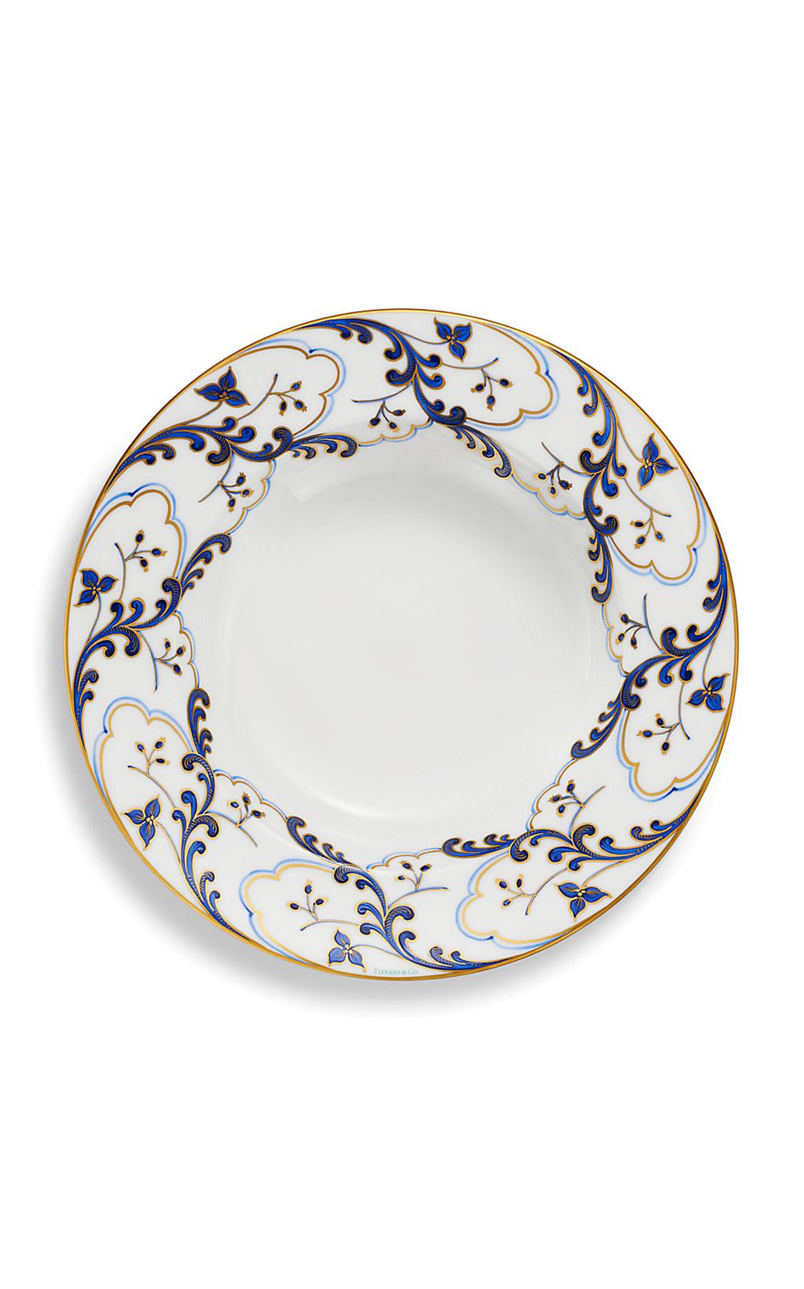 Tiffany & Co. Valse Bleue Bone China Dinner Bowl - Blue