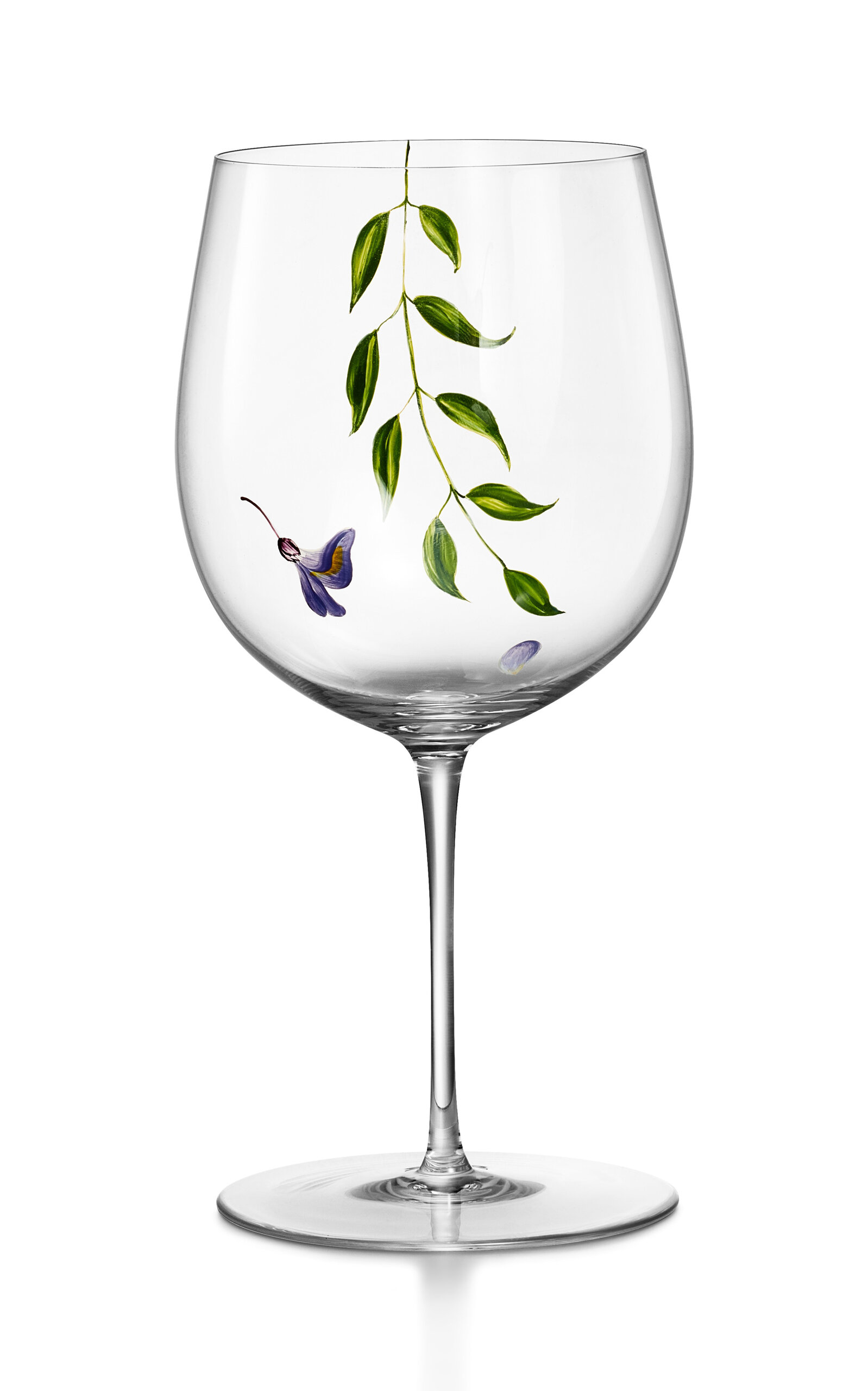 Tiffany & Co Wisteria Red Wine Glass In Clear