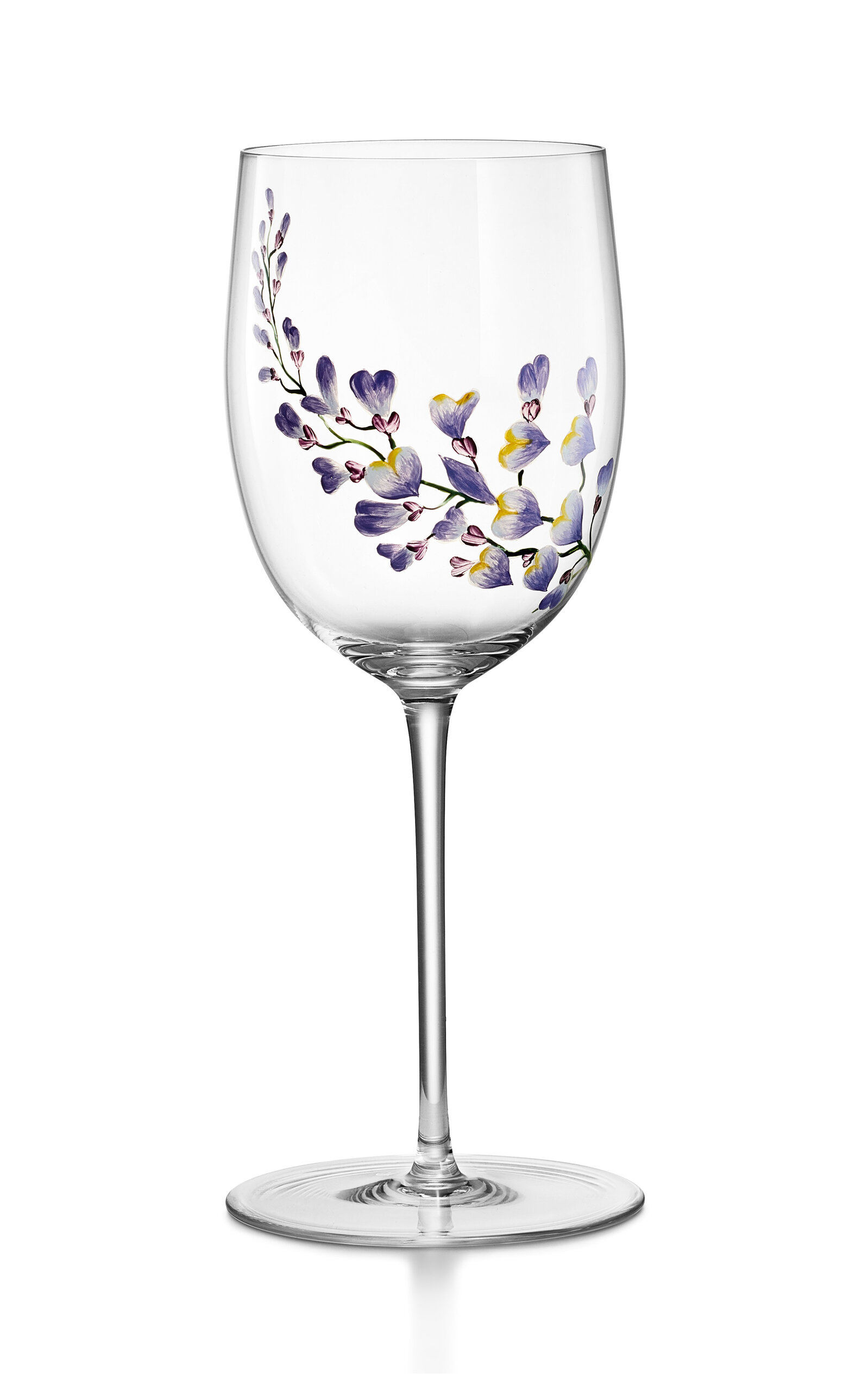 Tiffany & Co Wisteria White Wine Glass In Clear