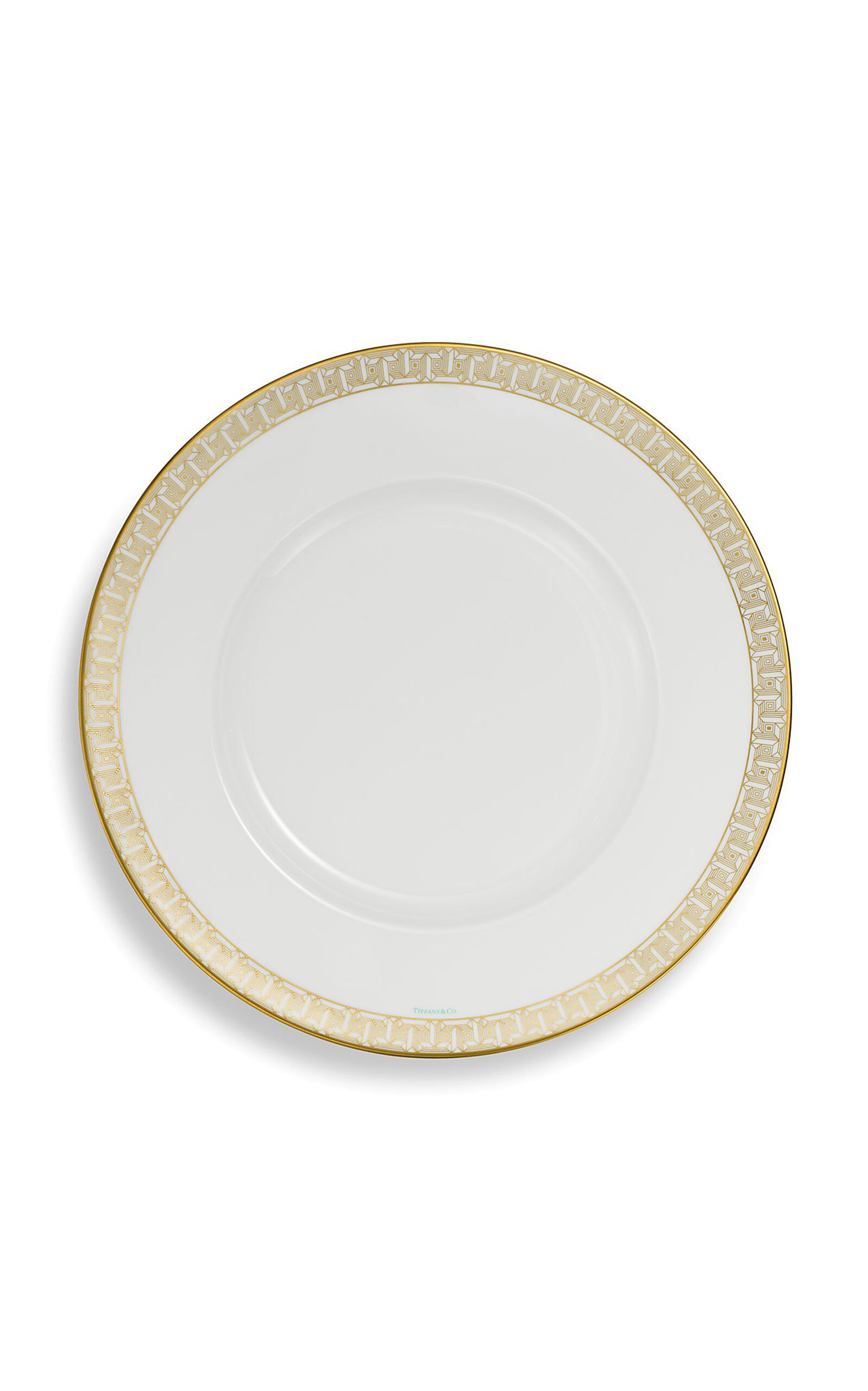 Tiffany & Co T True Porcelain Charger Plate In Gold