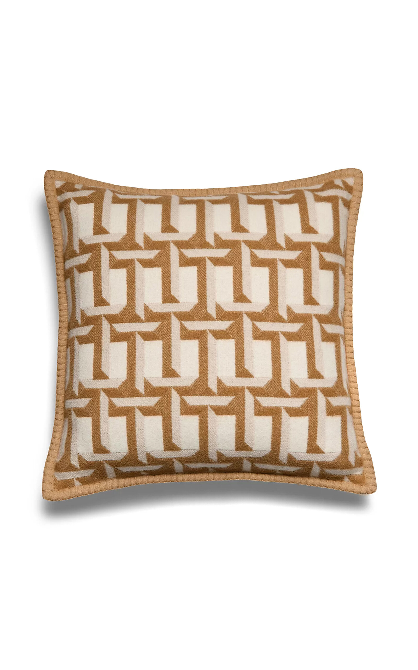 Tiffany & Co T True Wool-cashmere Cushion In Brown