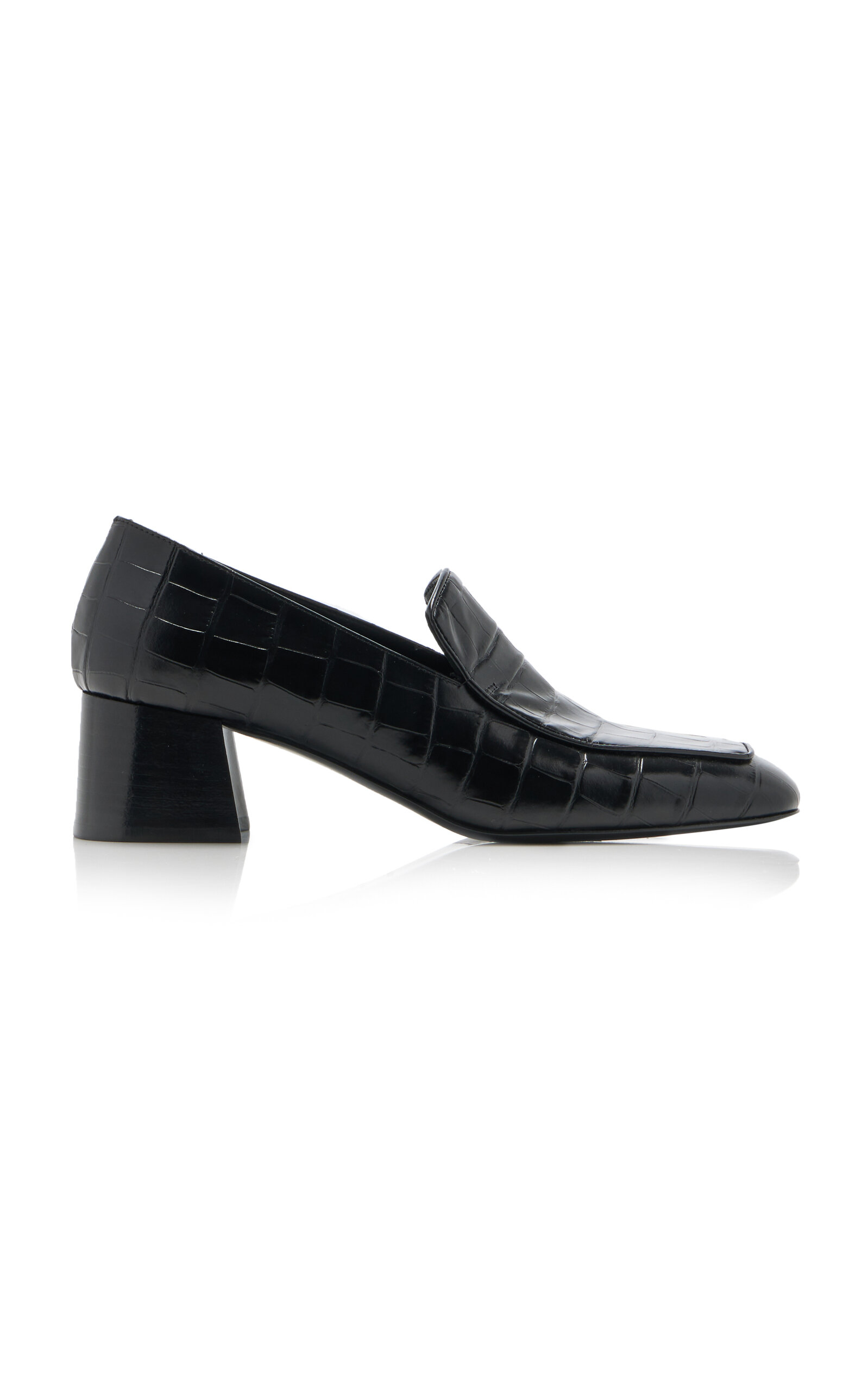 TOTÊME THE EMBOSSED LEATHER LOAFERS