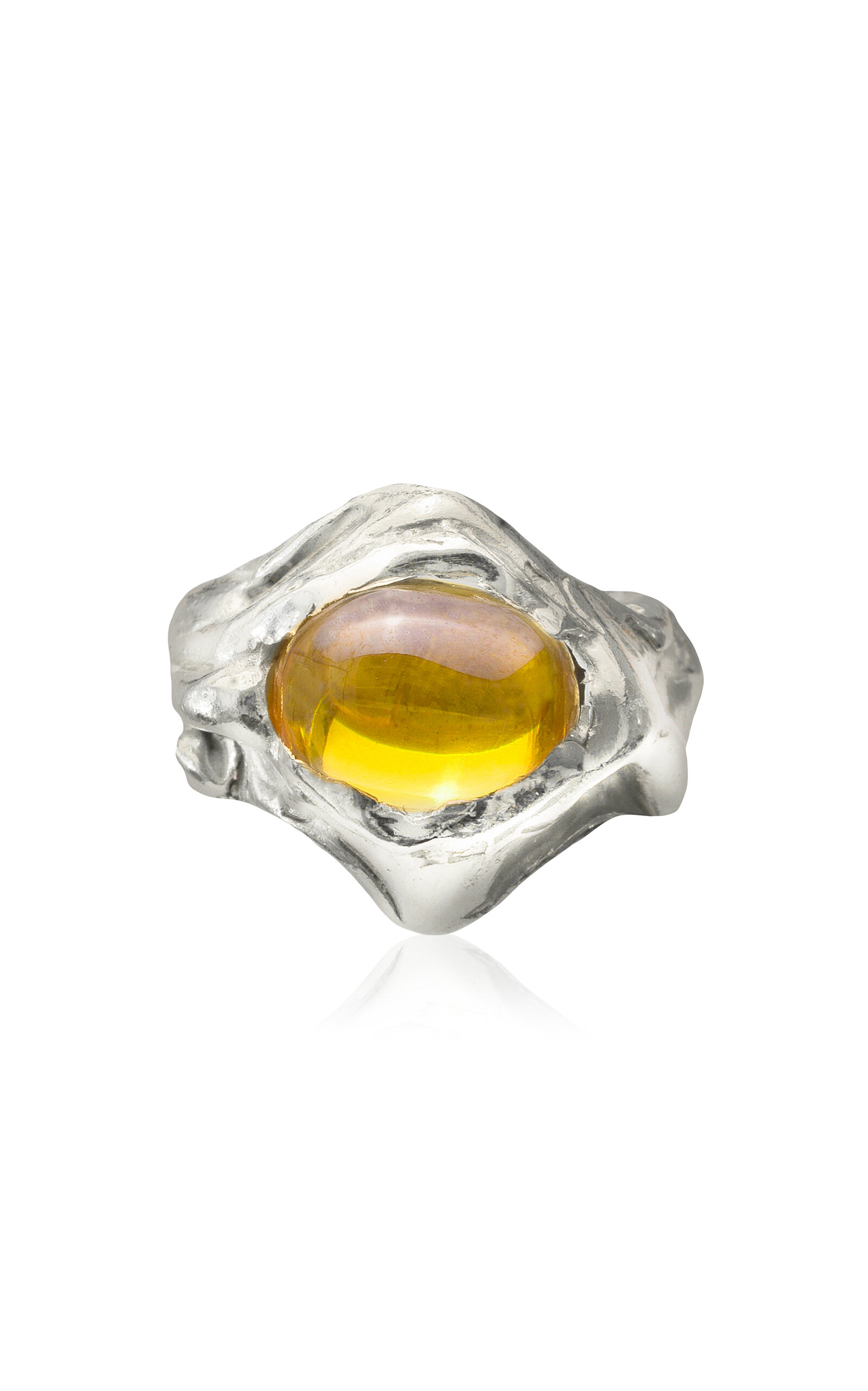 Simuero Manta Sterling Silver Ring In Yellow