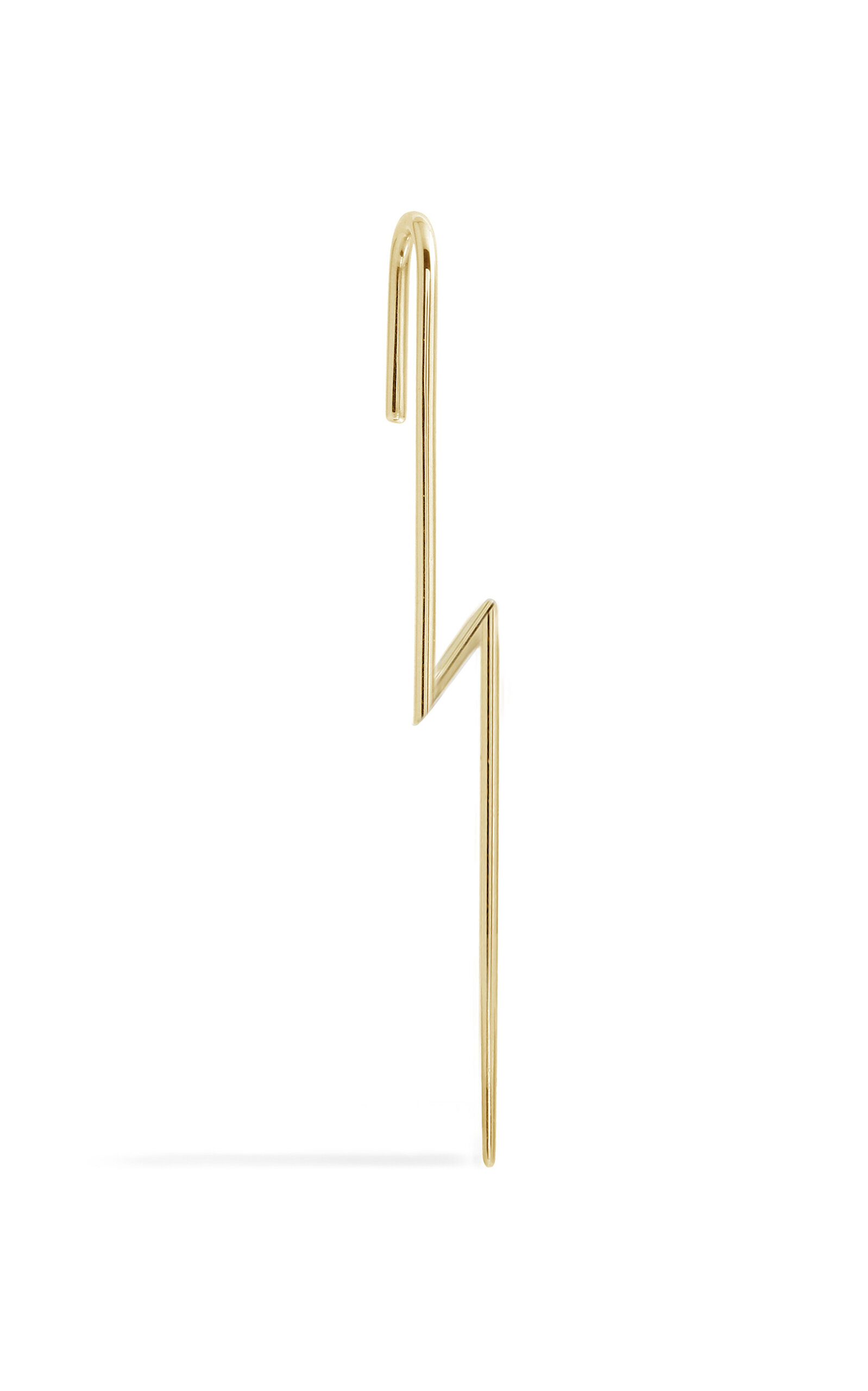 Katkim 18k Yellow Gold Flash Single Ear Pin In Gold