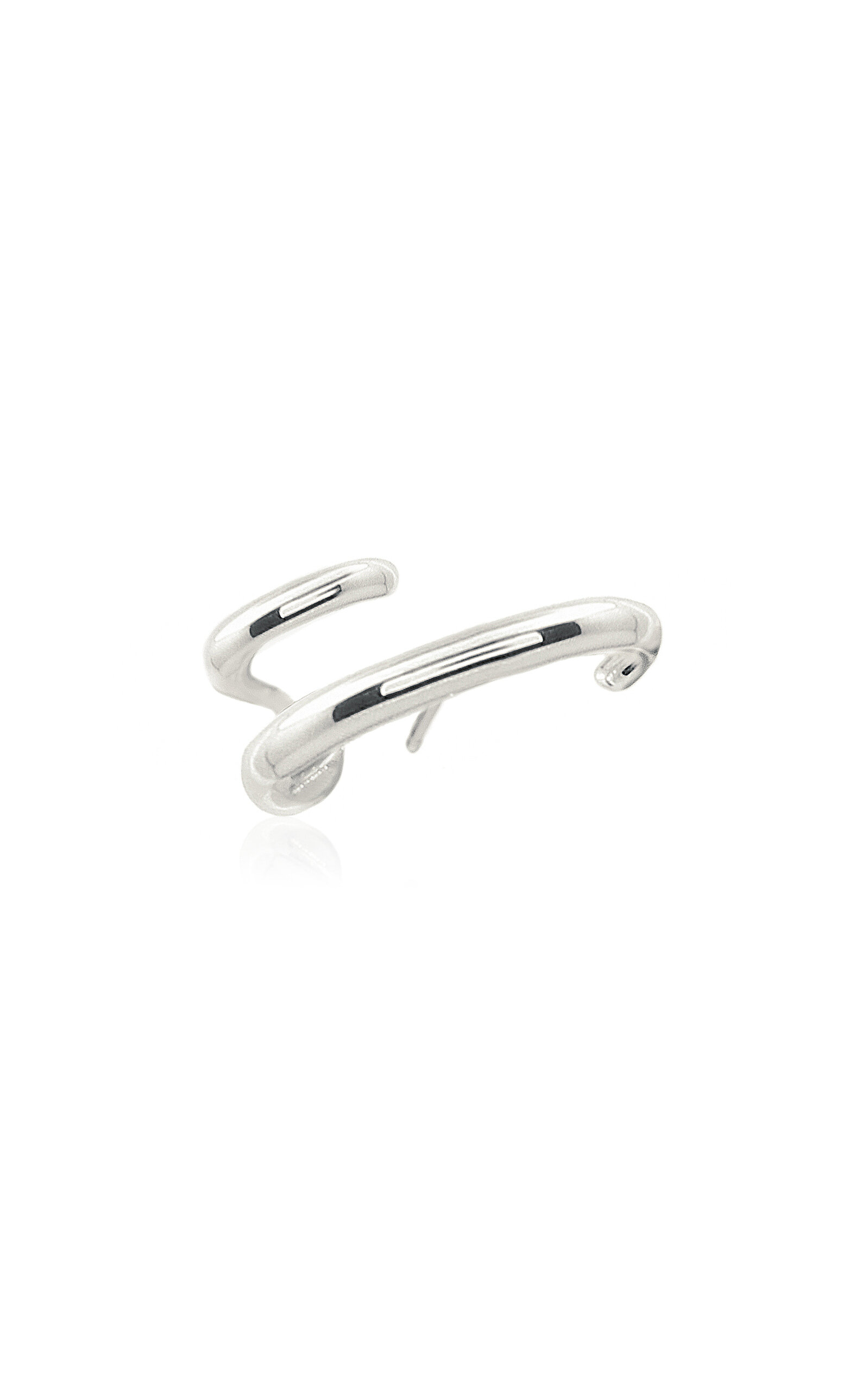 18K White Gold Mono Single Earring