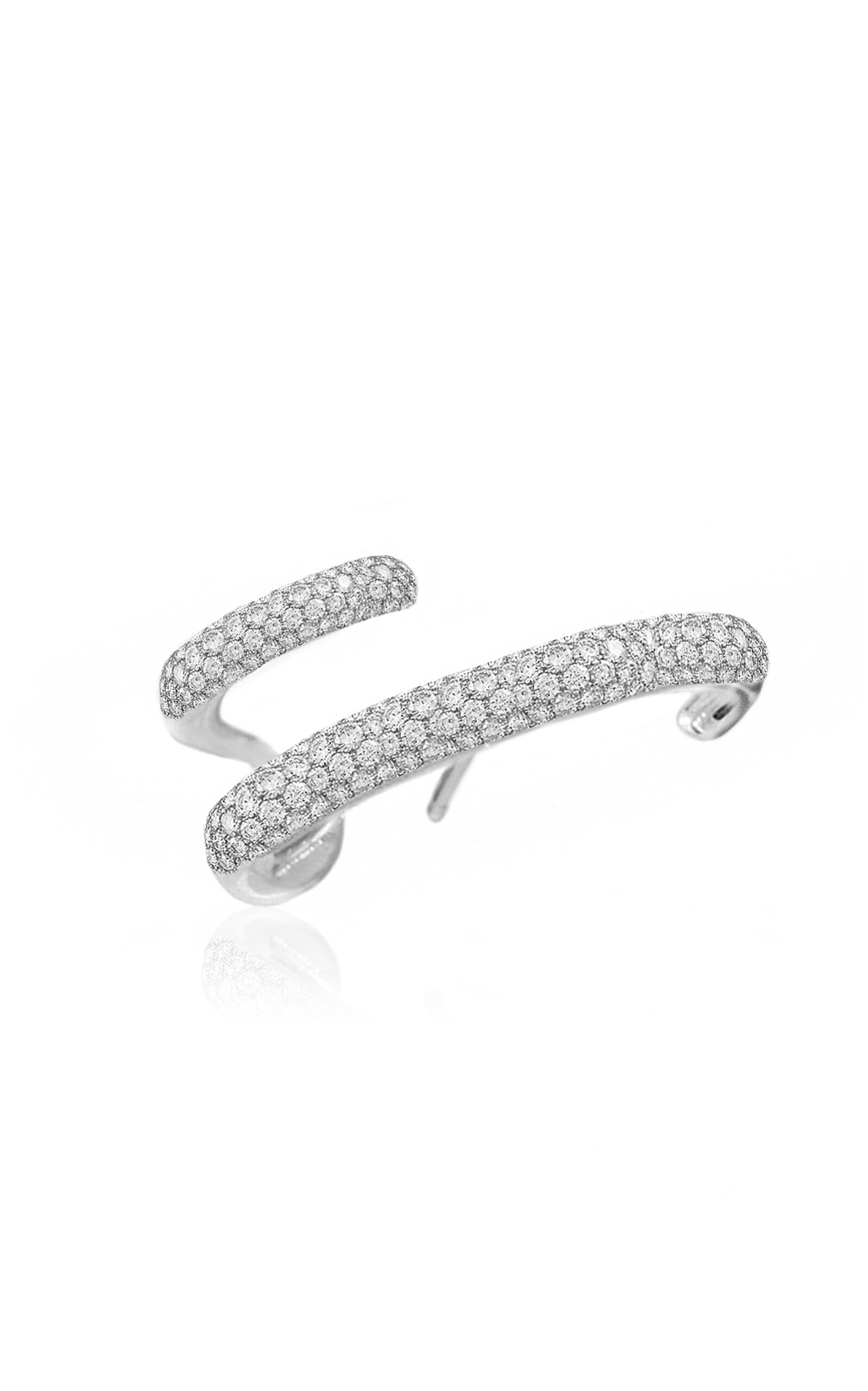 18K White Gold Mono Diamond Single Earring