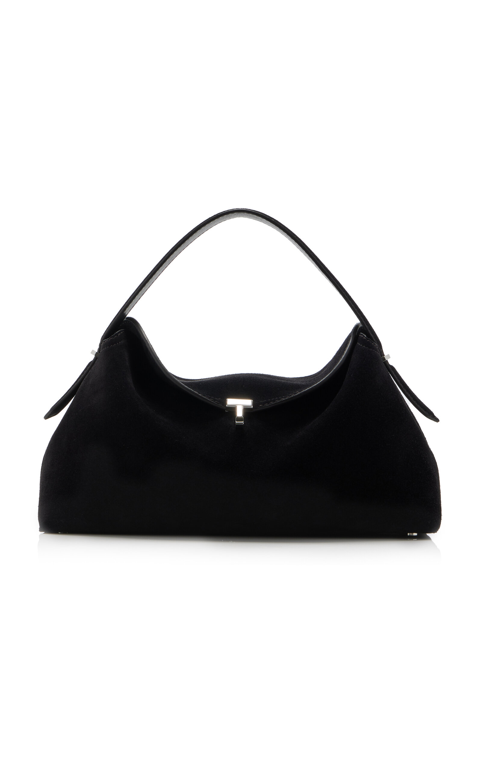 Toteme T-Lock Suede Top Handle Bag