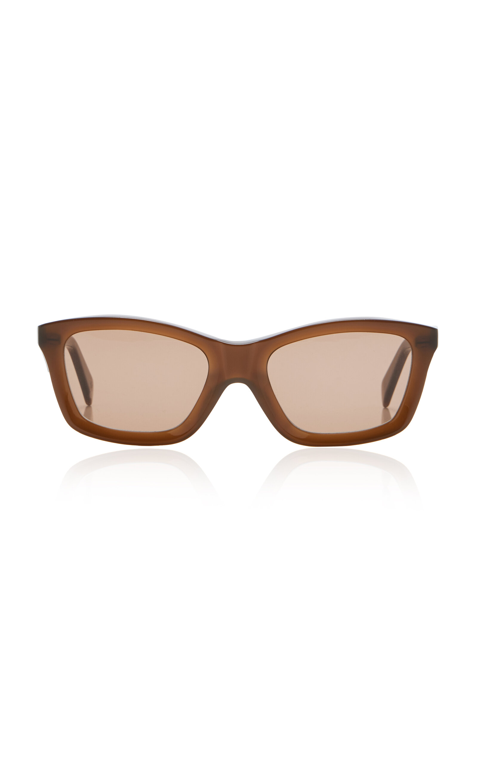 Shop Totême The Classics Square-frame Acetate Sunglasses In Brown