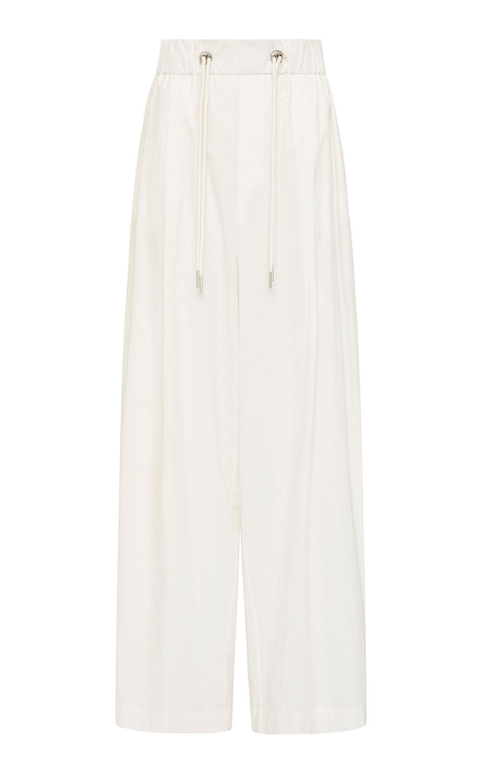 St Agni Relaxed Drawstring Cotton Pants In White