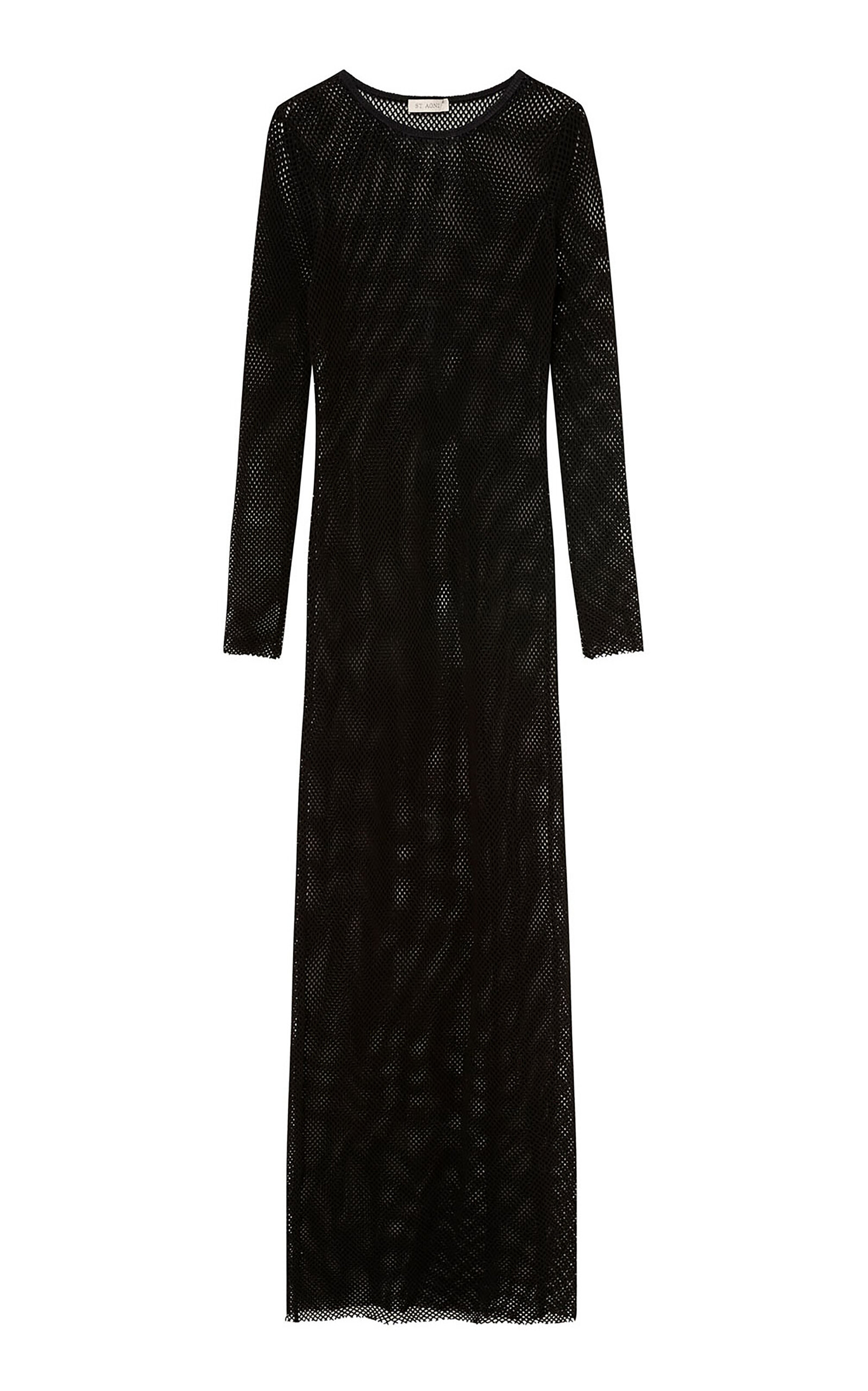St Agni Cotton Knit Dress In Black