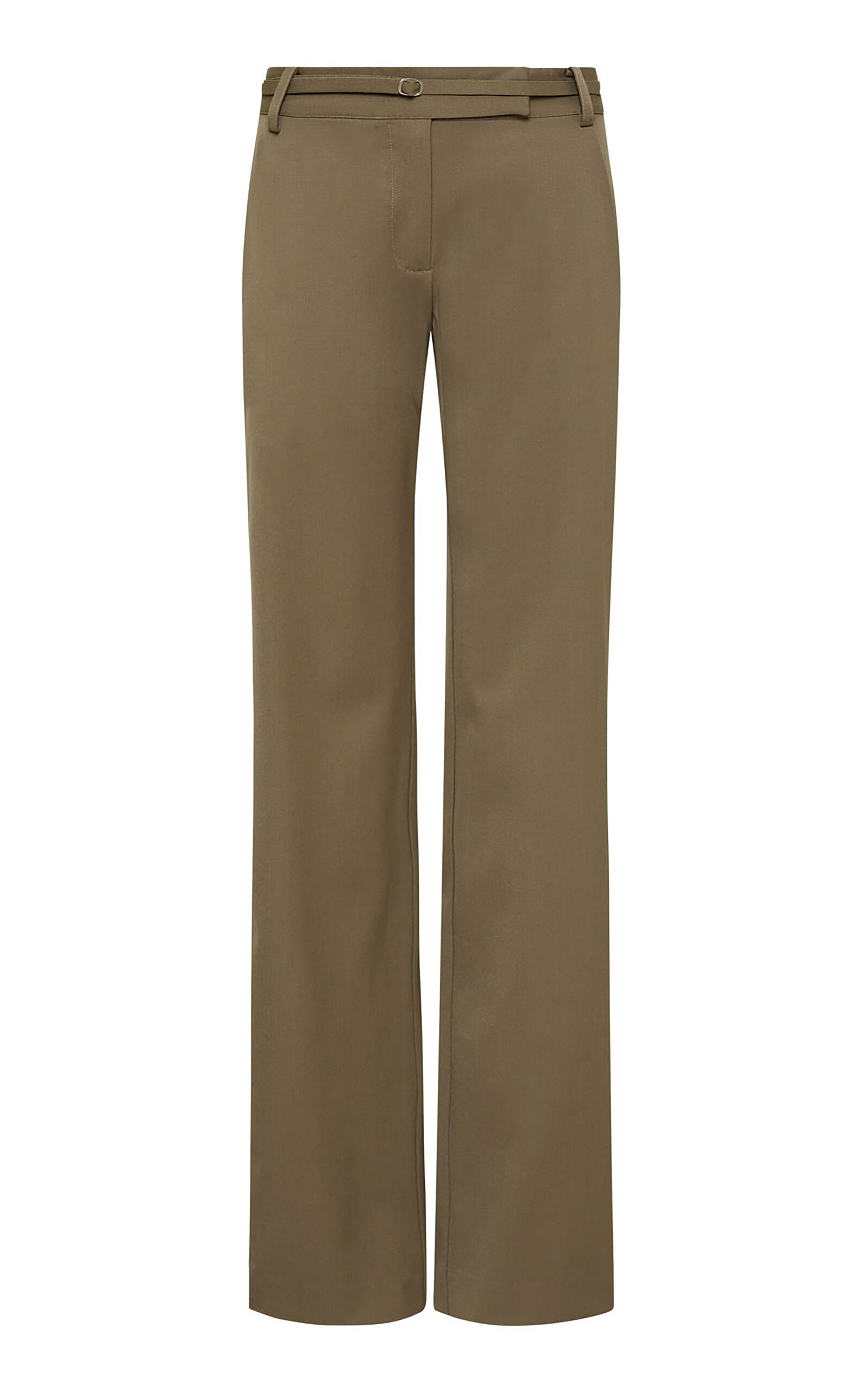 St. Agni 90s Wool-blend Panelled Pants In Brown