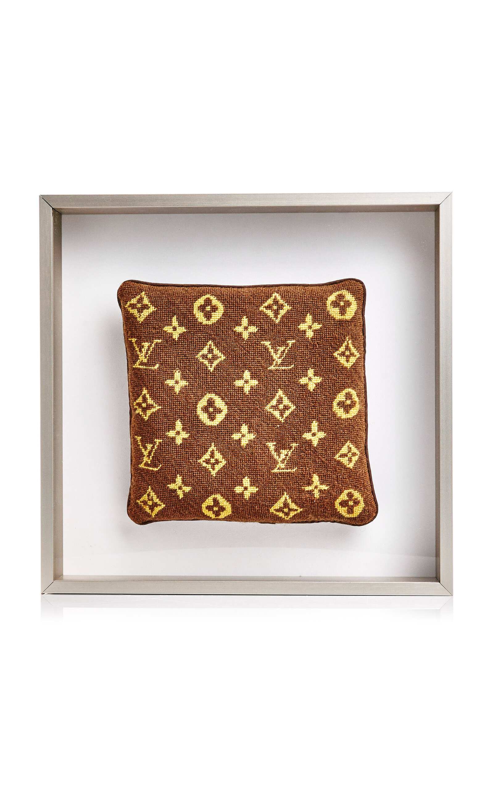 MANTIQUES MODERN LOUIS VUITTON NEEDLEPOINT PILLOW
