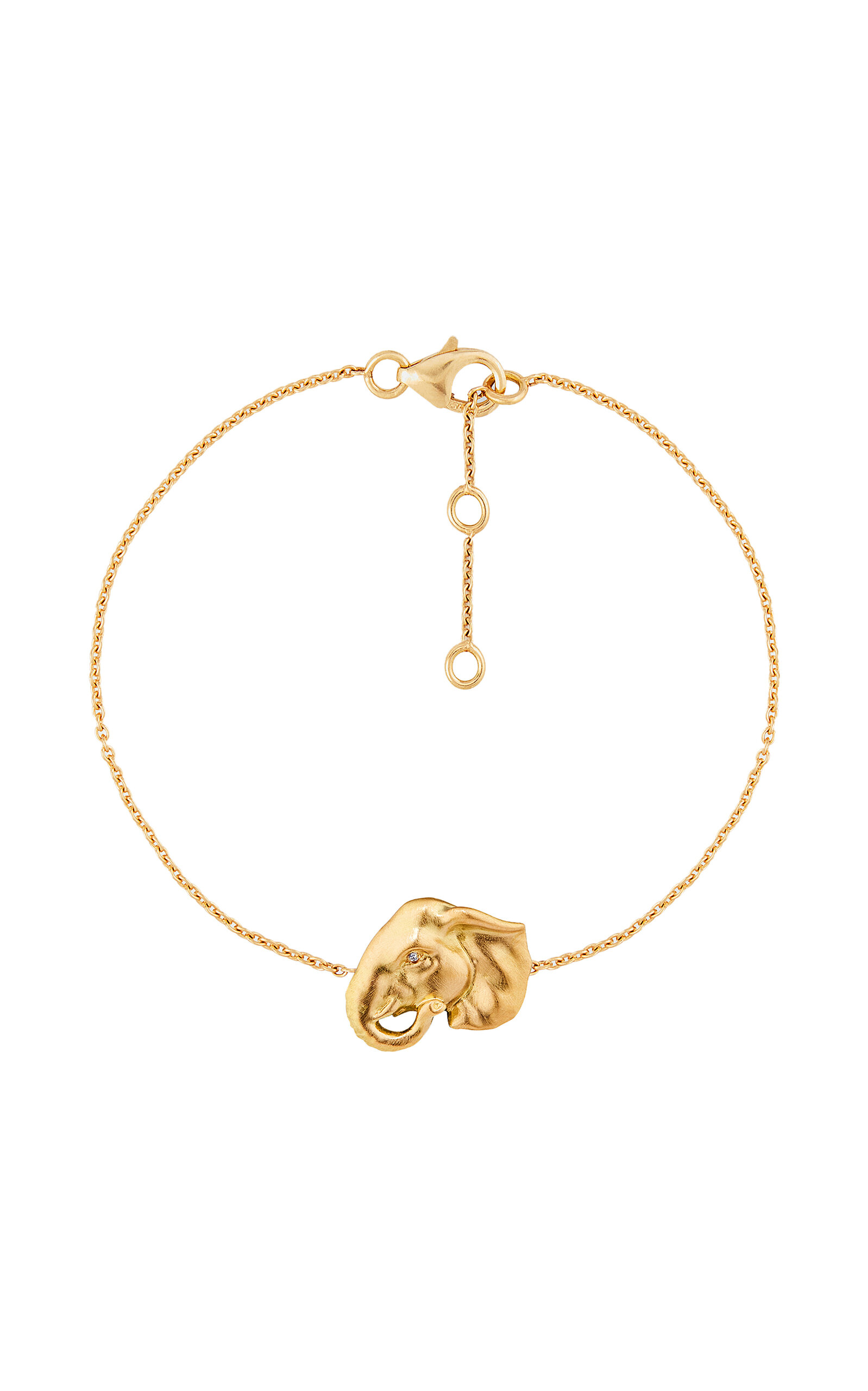 Mazarin 18k Recycled Yellow Gold Elephant Lucky Bracelet